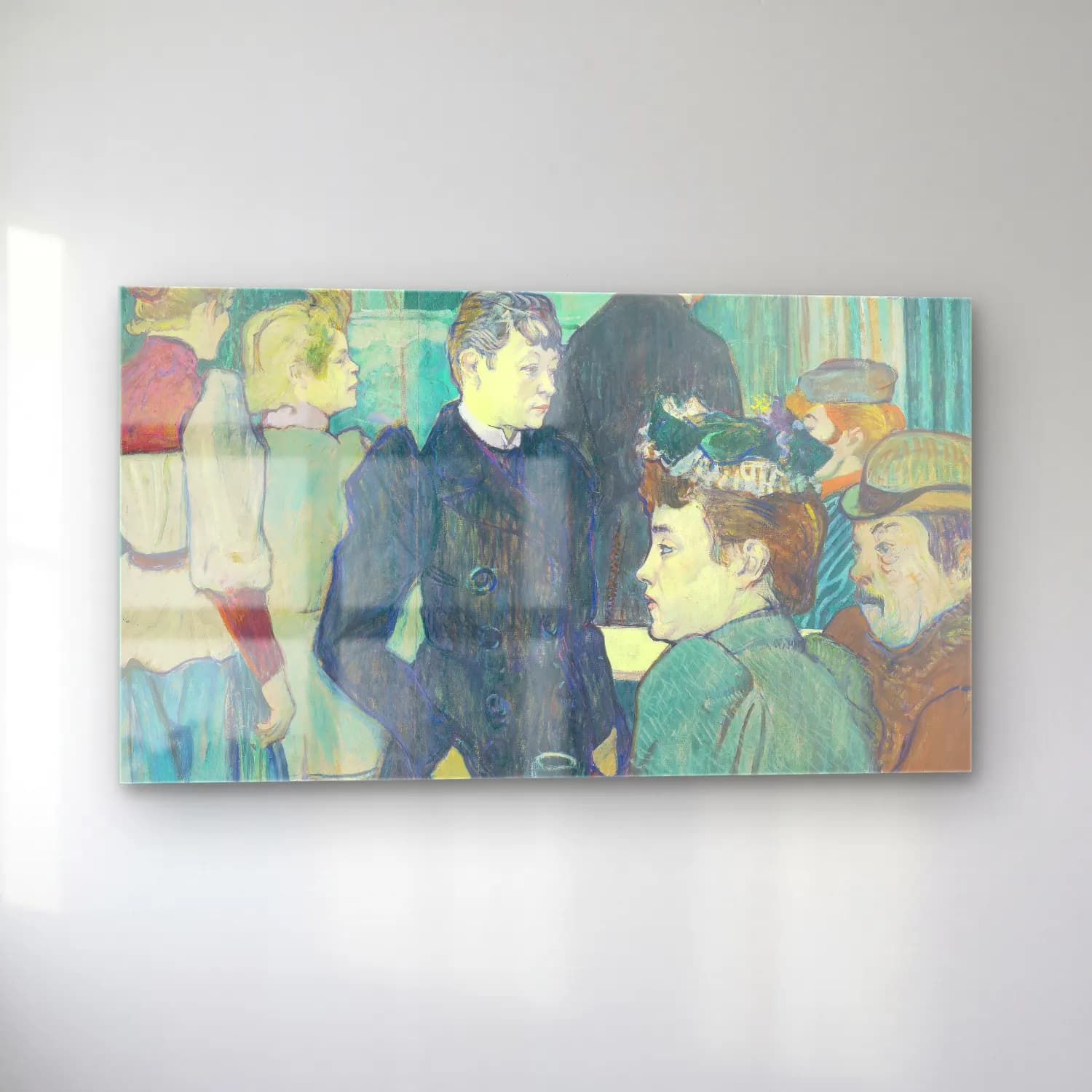 Henri de Toulouse-Lautrec – A Corner of the Moulin de la Galette cam tablo — sol açıdan görünüm