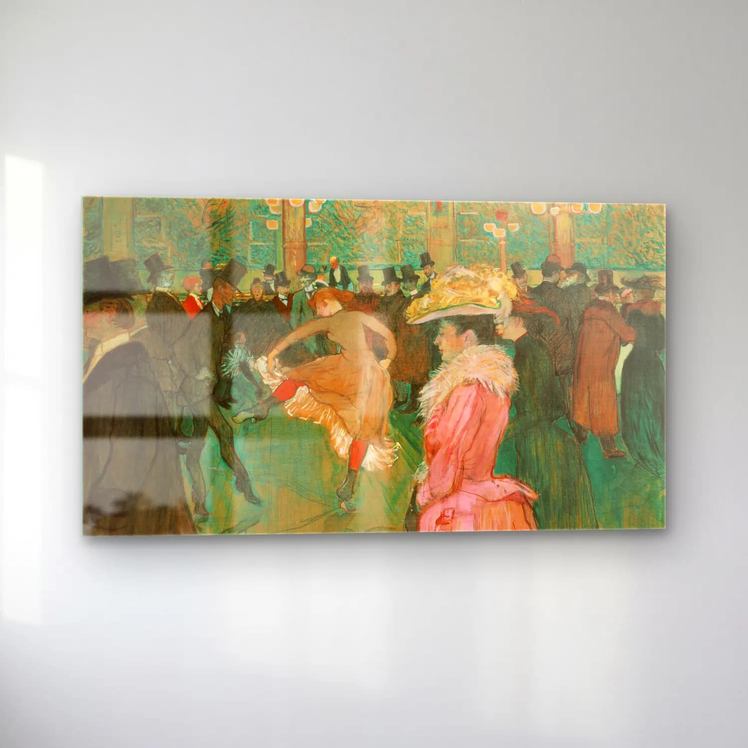 Henri de Toulouse-Lautrec – At the Moulin Rouge The Dance cam tablo — sol açıdan görünüm