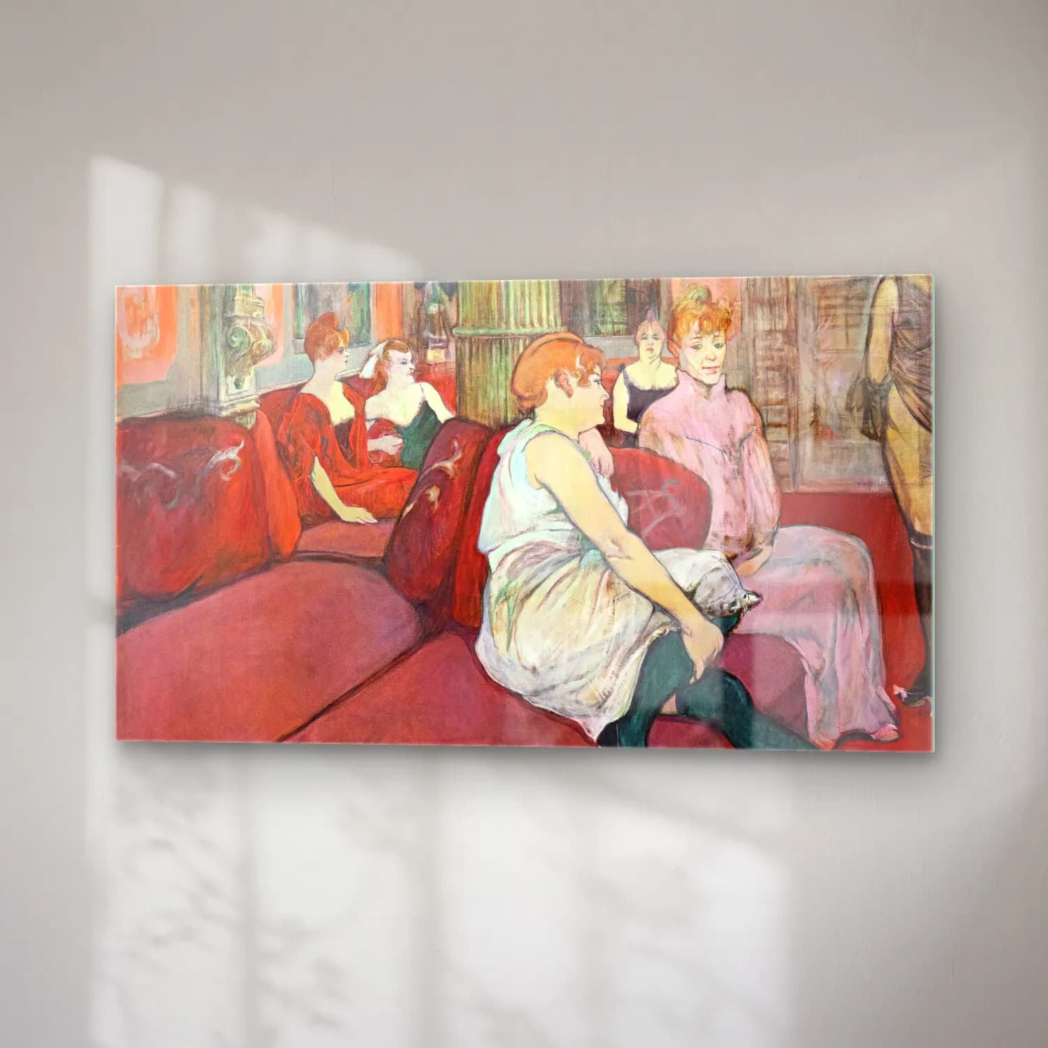 Henri de Toulouse-Lautrec – Au Salon de la rue des Moulins cam tablo — sağ açıdan görünüm