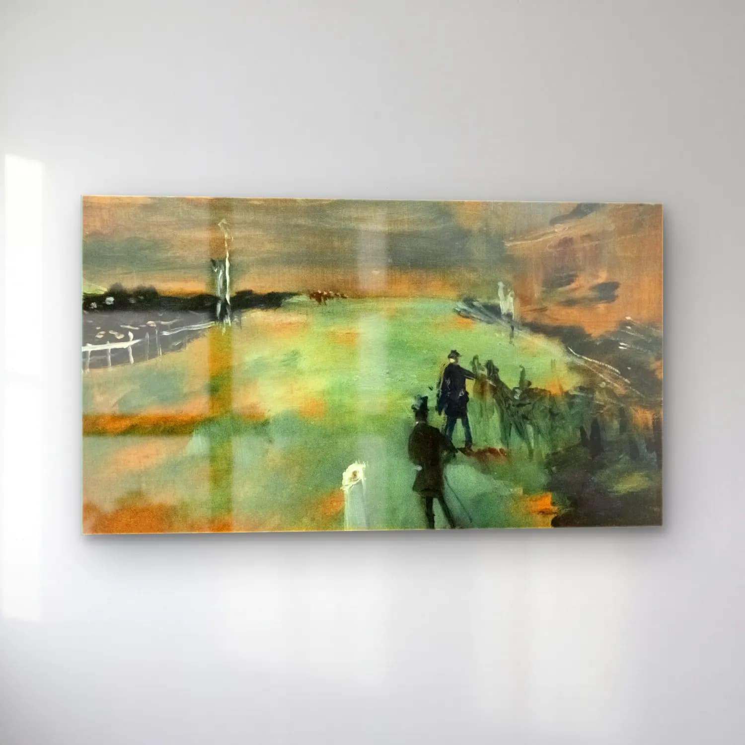 Henri de Toulouse-Lautrec – Champ de courses Toulouse Lautrec cam tablo — sol açıdan görünüm