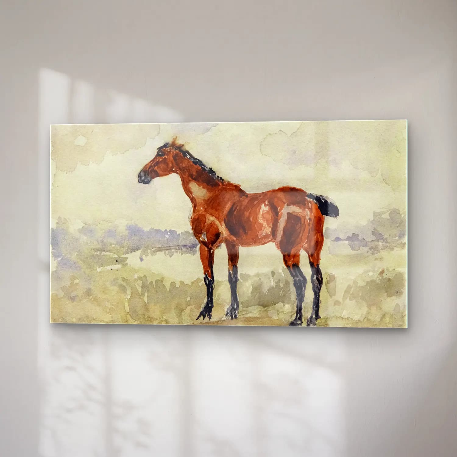 Henri de Toulouse-Lautrec – Cheval roux Henri de Toulouse Lautrec cam tablo — sağ açıdan görünüm