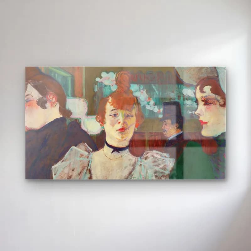 Henri de Toulouse-Lautrec – Henri de Toulouse-Lautrec - La Goulue at the Moulin Rouge cam tablo — Henri de Toulouse-Lautrec – Henri de Toulouse-Lautrec - La Goulue at the Moulin Rouge — empresyonist kadın portresi