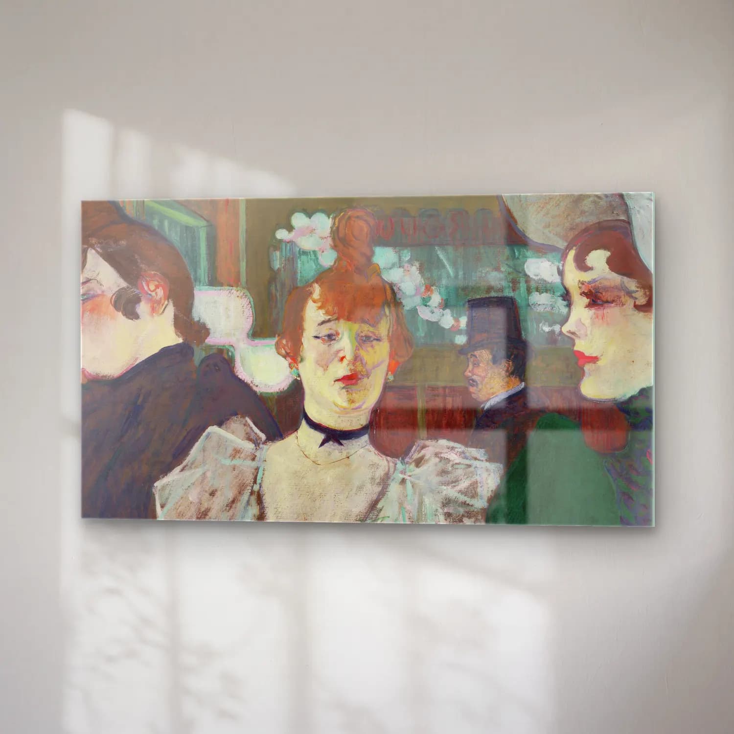 Henri de Toulouse-Lautrec – Henri de Toulouse-Lautrec - La Goulue at the Moulin Rouge cam tablo — sağ açıdan görünüm