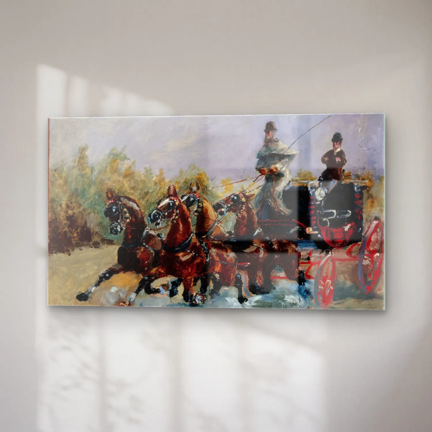 Henri de Toulouse-Lautrec – Henri de Toulouse-Lautrec cam tablo — sağ açıdan görünüm