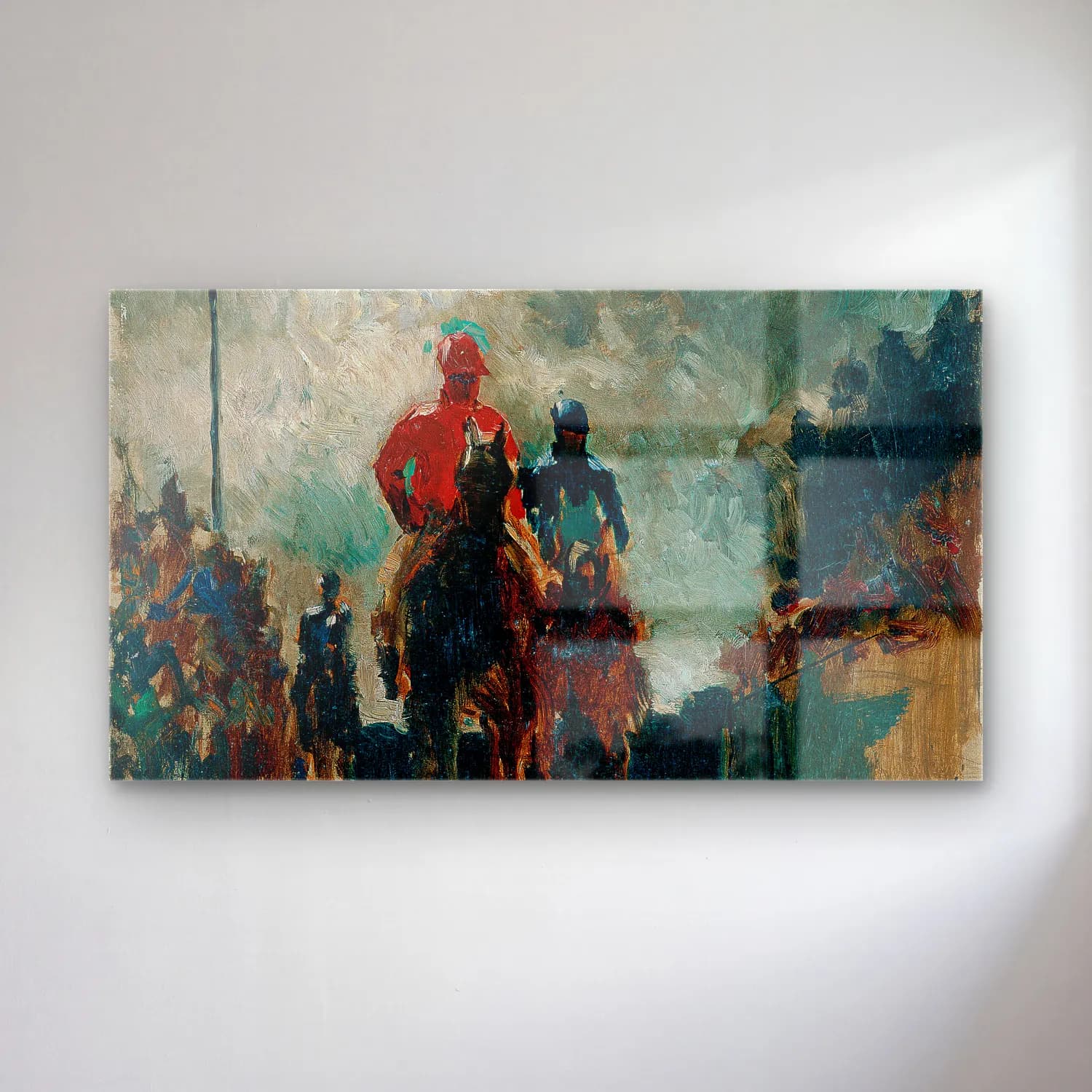 Henri de Toulouse-Lautrec – Les jockeys cam tablo — Henri de Toulouse-Lautrec – Les jockeys — empresyonist atlı