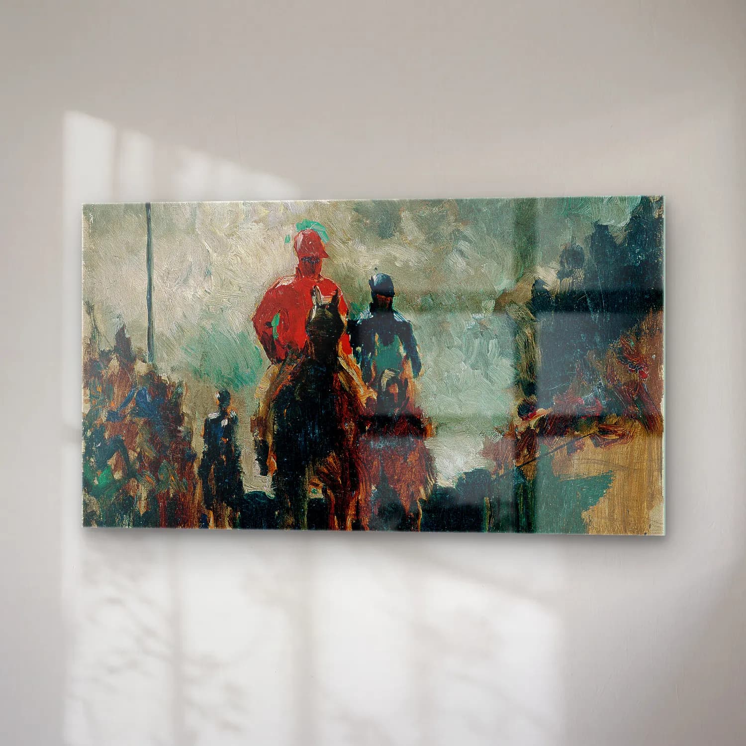 Henri de Toulouse-Lautrec – Les jockeys cam tablo — sağ açıdan görünüm