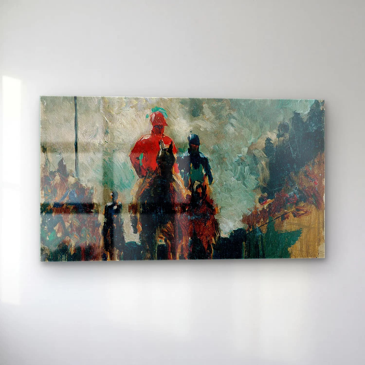 Henri de Toulouse-Lautrec – Les jockeys cam tablo — sol açıdan görünüm