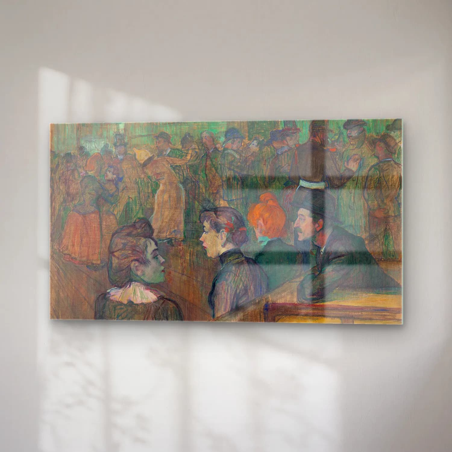 Henri de Toulouse-Lautrec – Moulin de la Galette cam tablo — sağ açıdan görünüm