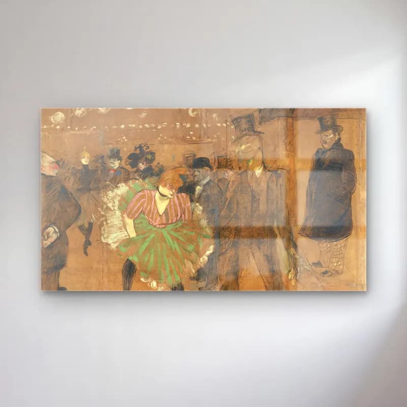Henri de Toulouse-Lautrec – Panneaux pour la baraque de la Goulue, à la Foire du Trône… cam tablo — Henri de Toulouse-Lautrec – Panneaux pour la baraque de la Goulue, à la Foire du Trône… — empresyonist dansçılar