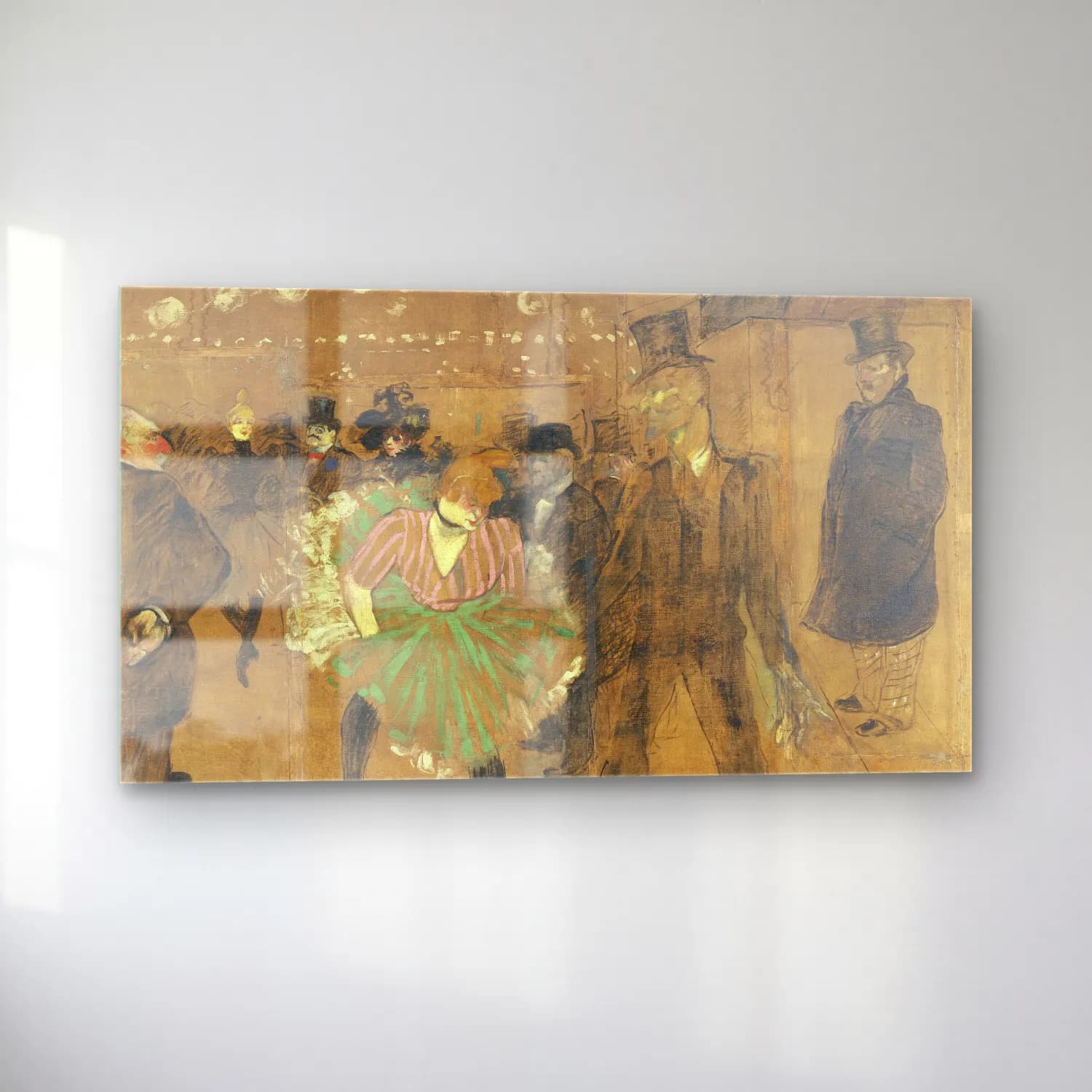 Henri de Toulouse-Lautrec – Panneaux pour la baraque de la Goulue, à la Foire du Trône… cam tablo — sol açıdan görünüm