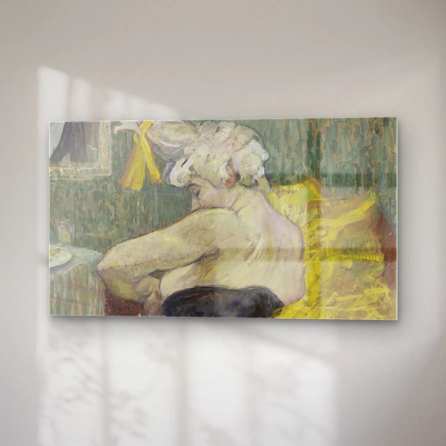 Henri de Toulouse-Lautrec – The Clown Cha-U-Kao cam tablo — sağ açıdan görünüm