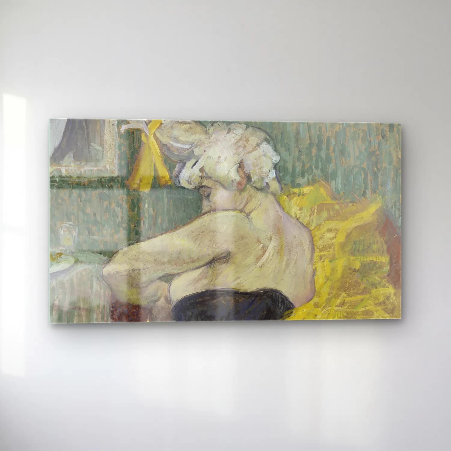 Henri de Toulouse-Lautrec – The Clown Cha-U-Kao cam tablo — sol açıdan görünüm
