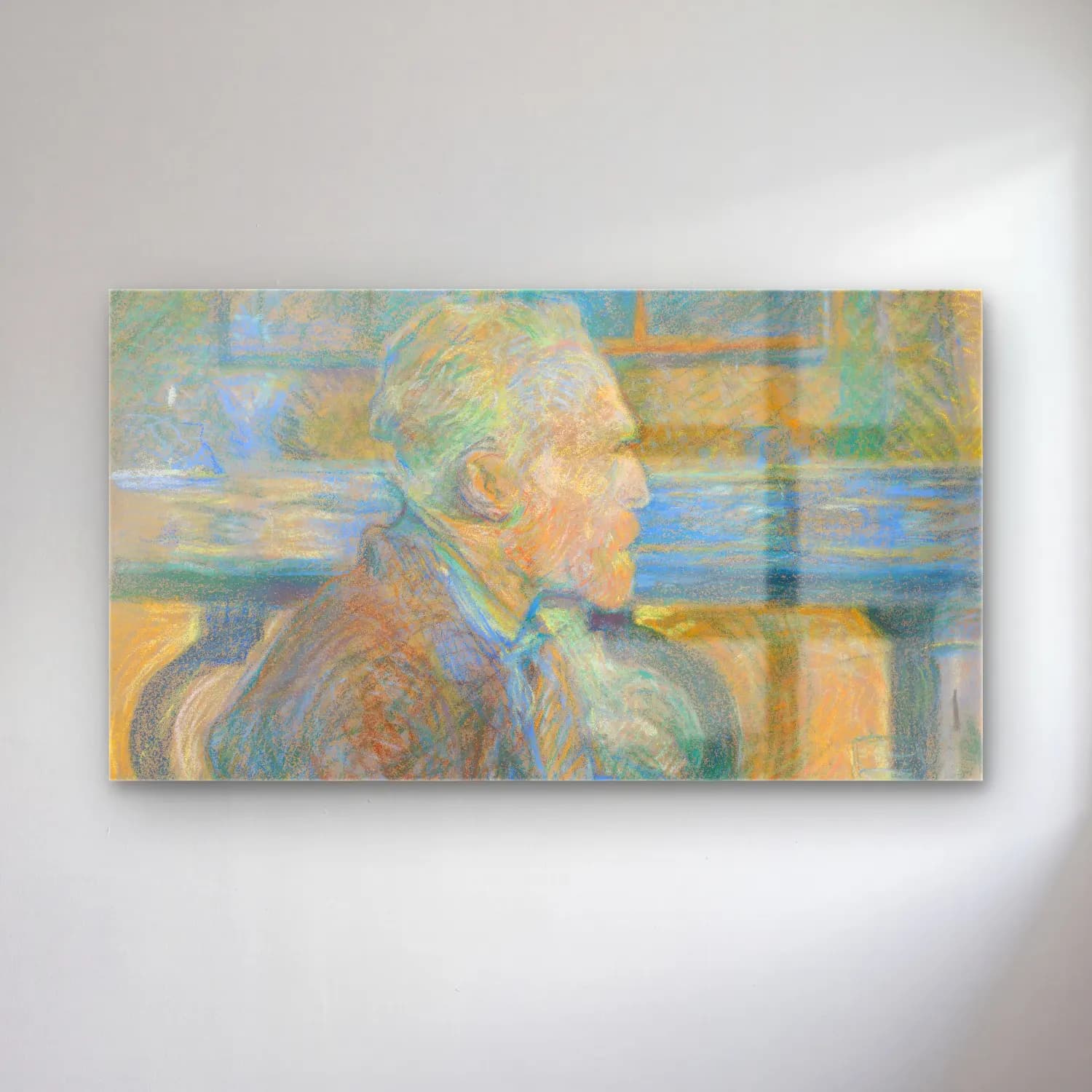Henri de Toulouse-Lautrec – Vincent van Gogh Sun cam tablo — Henri de Toulouse-Lautrec – Vincent van Gogh Sun — empresyonist erkek portresi
