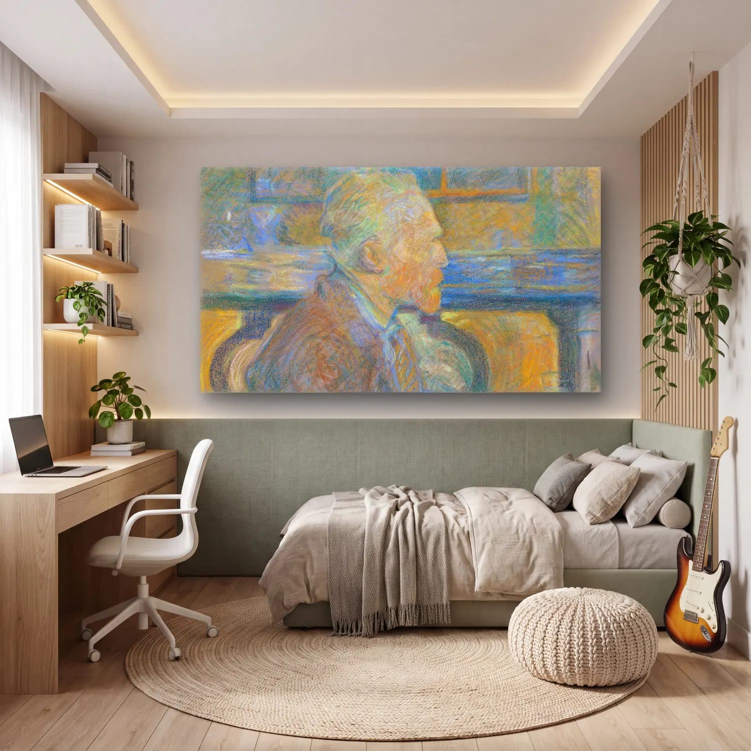 Henri de Toulouse-Lautrec – Vincent van Gogh Sun cam tablo — genç odasında