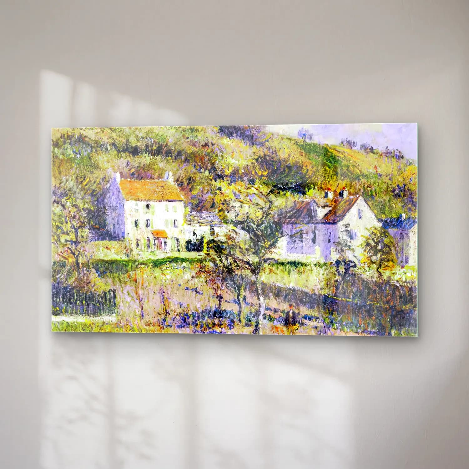 Gustave Loiseau – The Hamlet of Chaponval cam tablo — sağ açıdan görünüm