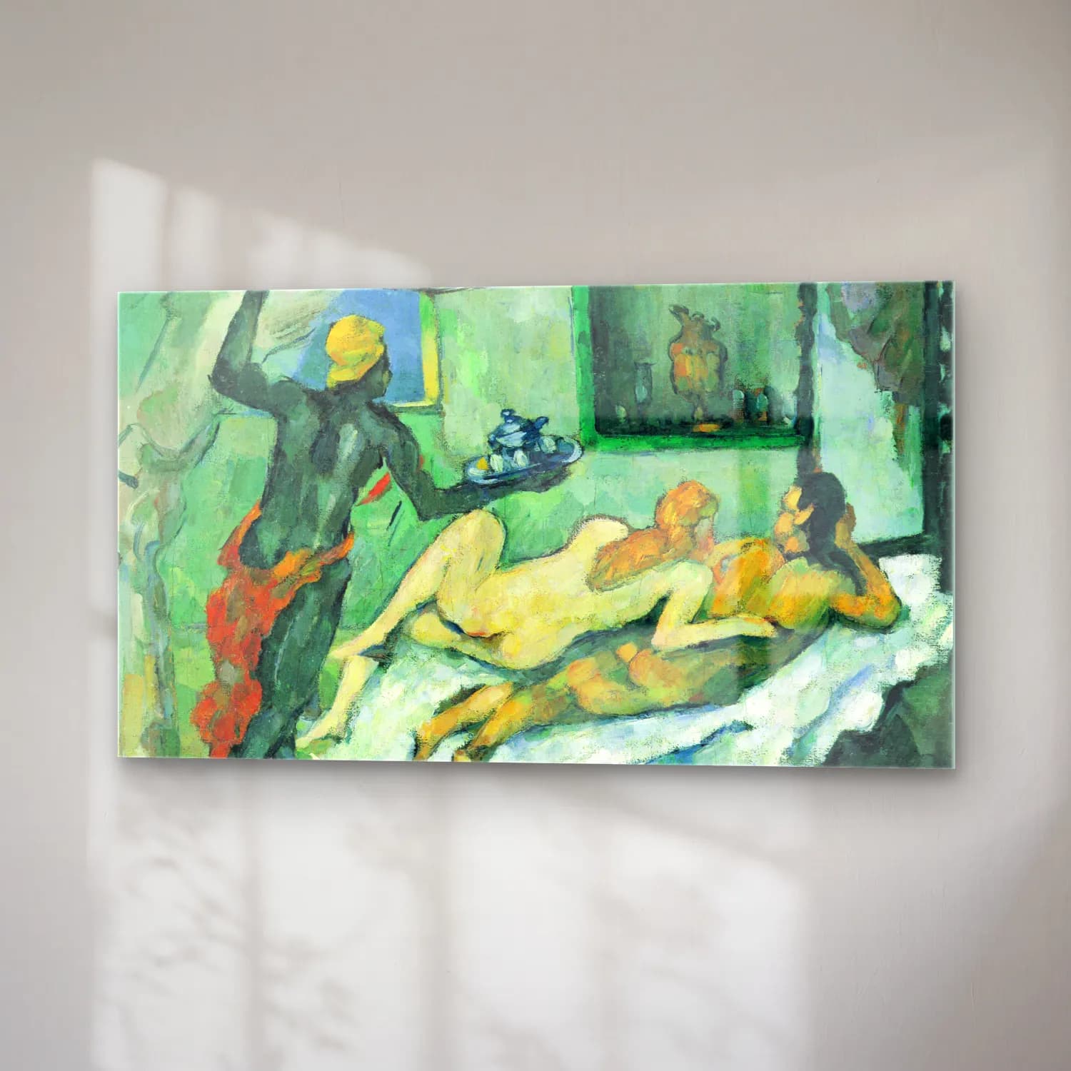 Paul Cézanne – After lunch in Naples cam tablo — sağ açıdan görünüm