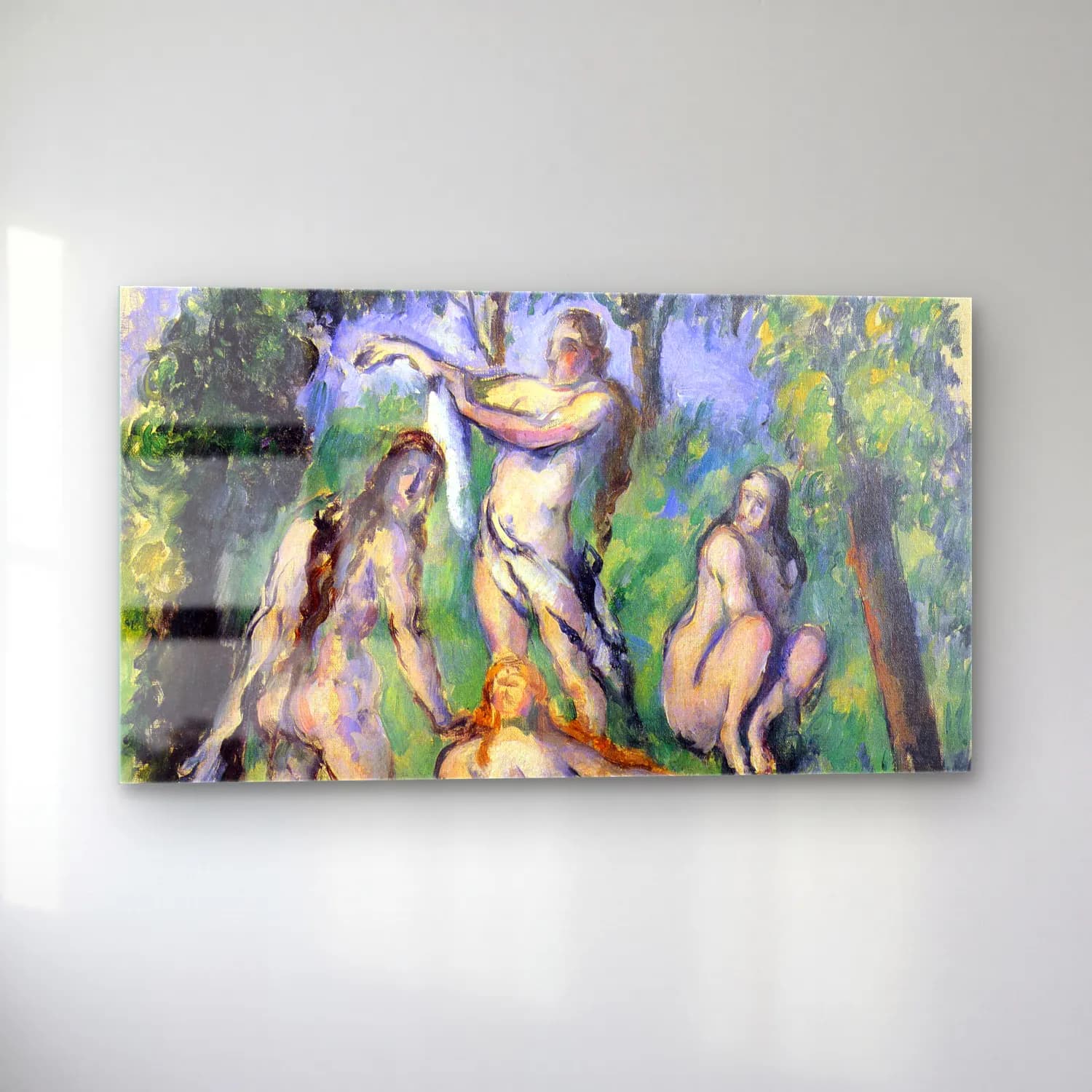 Paul Cézanne – Bathers cam tablo — sol açıdan görünüm