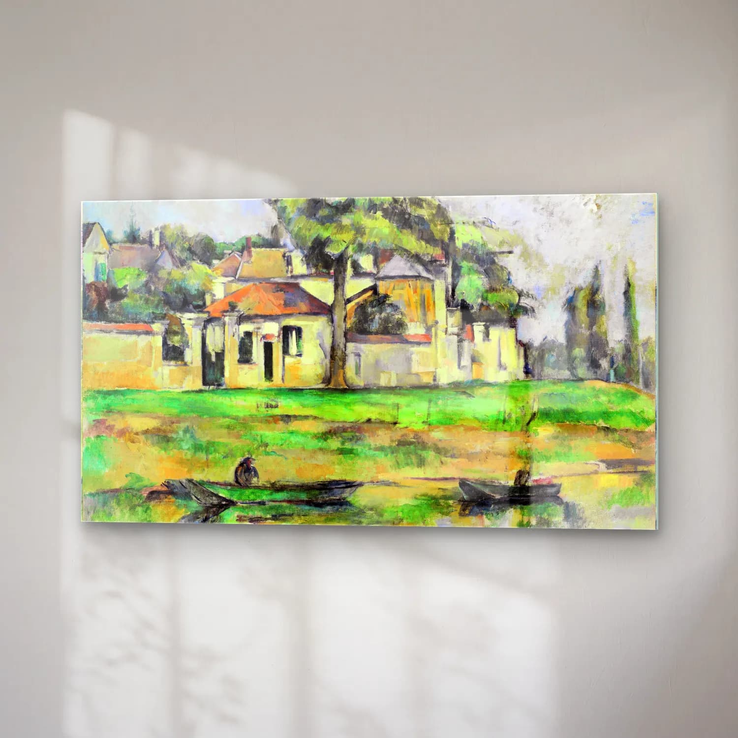 Paul Cézanne – Cezanne - Banks of the Marne cam tablo — sağ açıdan görünüm
