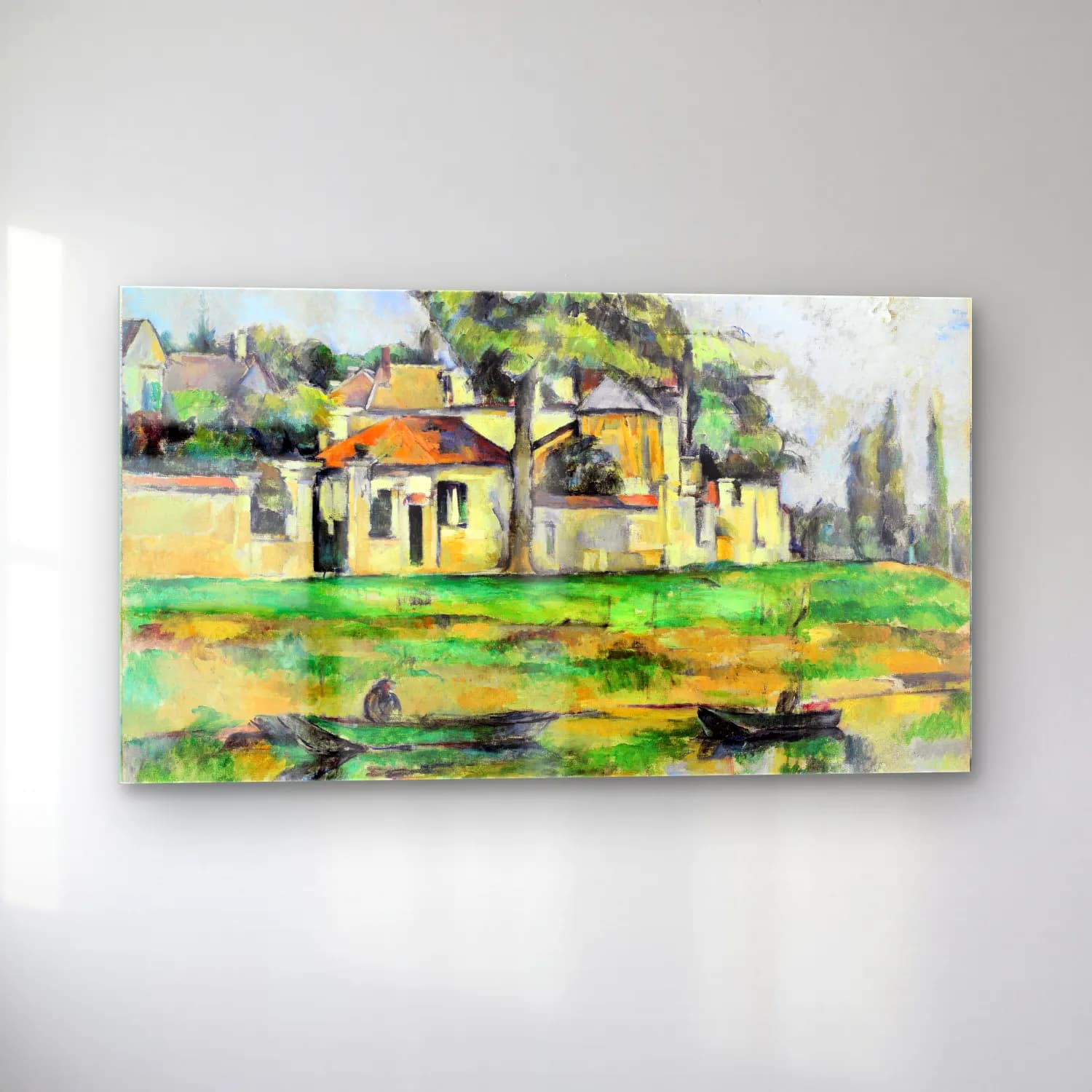 Paul Cézanne – Cezanne - Banks of the Marne cam tablo — sol açıdan görünüm