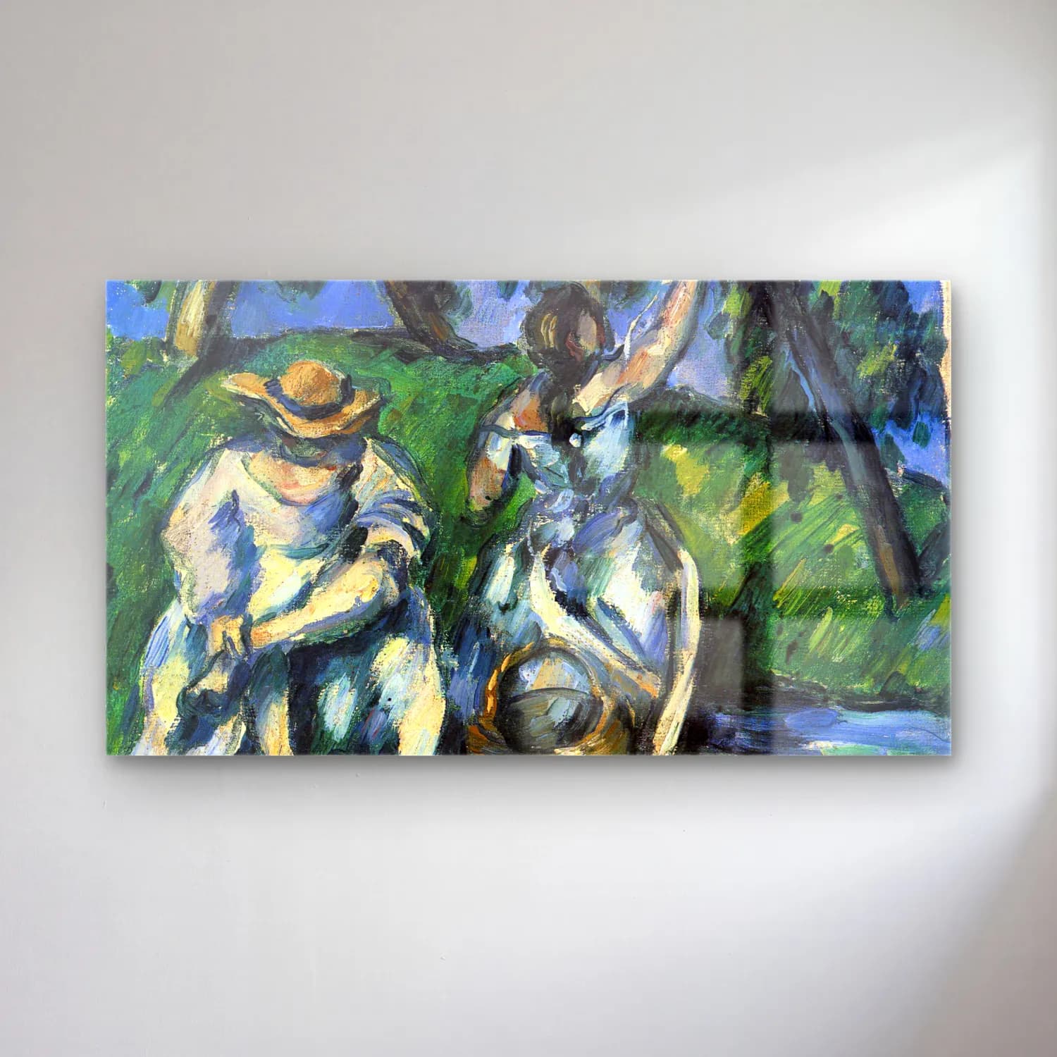 Paul Cézanne – Figures cam tablo — Paul Cézanne – Figures — empresyonist dansçılar