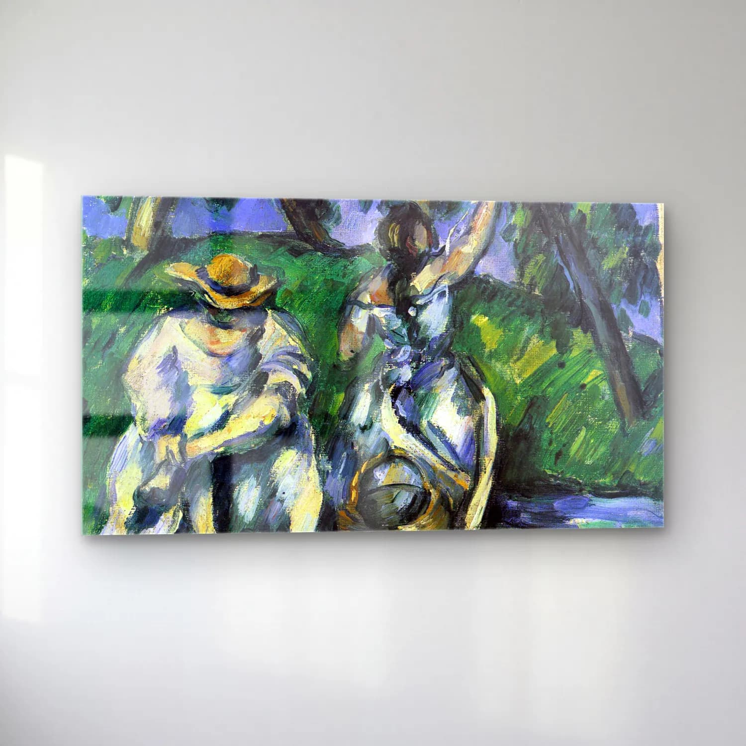 Paul Cézanne – Figures cam tablo — sol açıdan görünüm