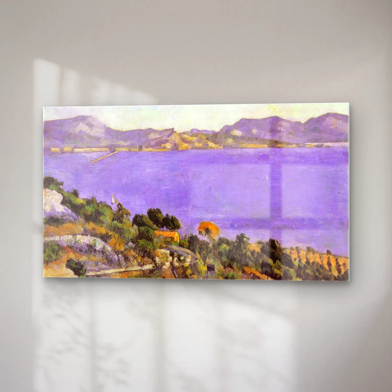 Paul Cézanne – L Estaque vue du golfe de Marseille cam tablo — sağ açıdan görünüm