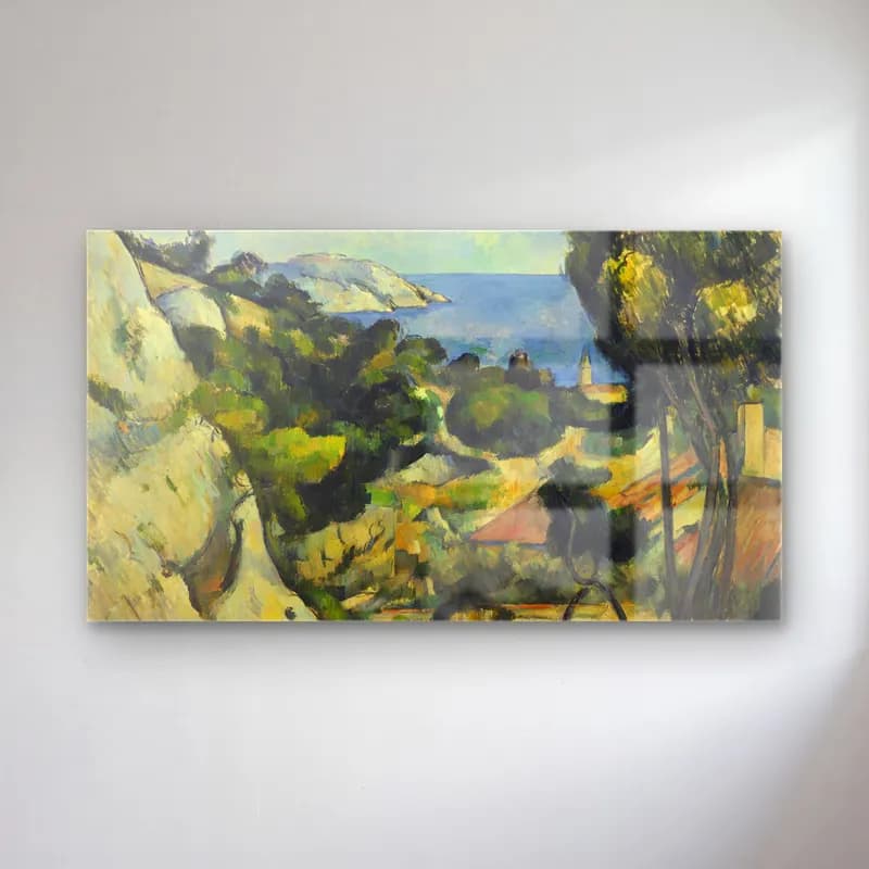 Paul Cézanne – L Estaque cam tablo — Paul Cézanne – L Estaque — empresyonist i̇talyan sahili