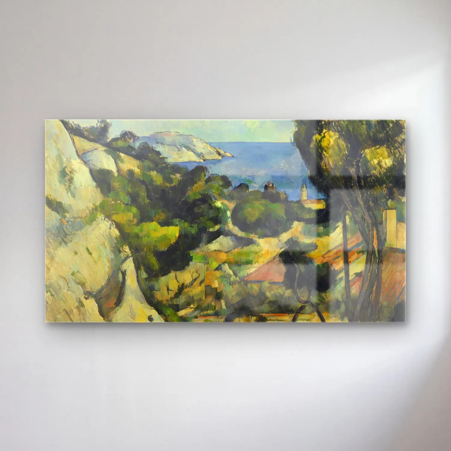 Paul Cézanne – L Estaque cam tablo — Paul Cézanne – L Estaque — empresyonist i̇talyan sahili
