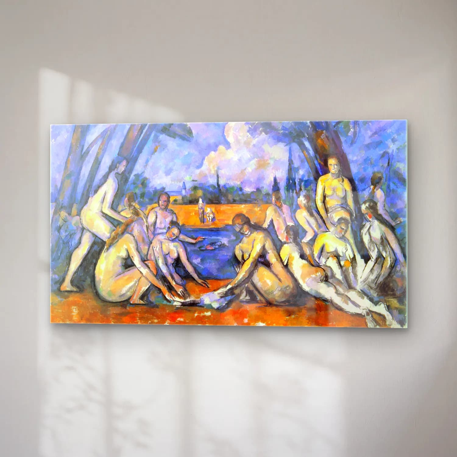 Paul Cézanne – Large Bathers cam tablo — sağ açıdan görünüm