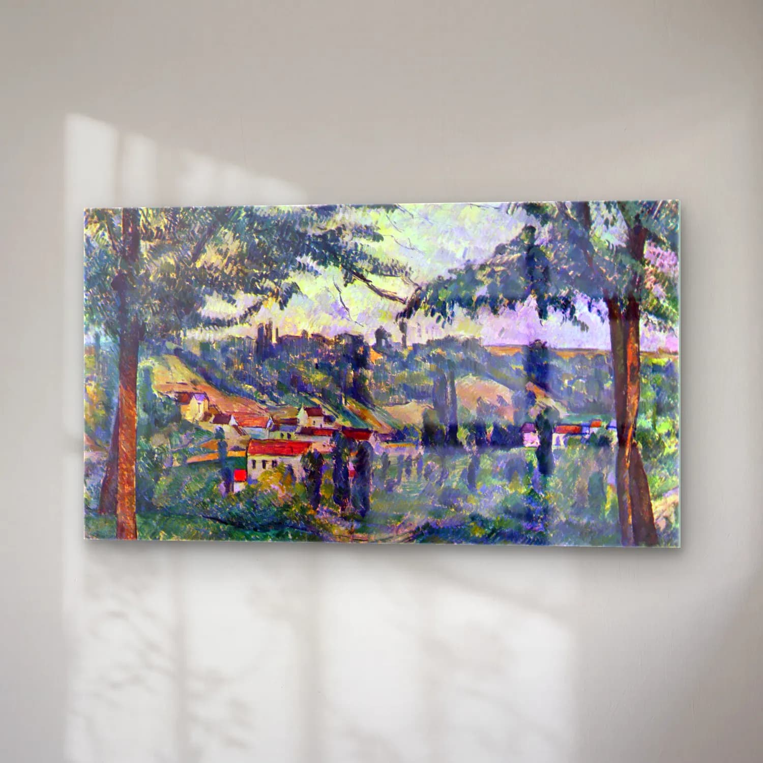Paul Cézanne – Le Chateau Noir cam tablo — sağ açıdan görünüm