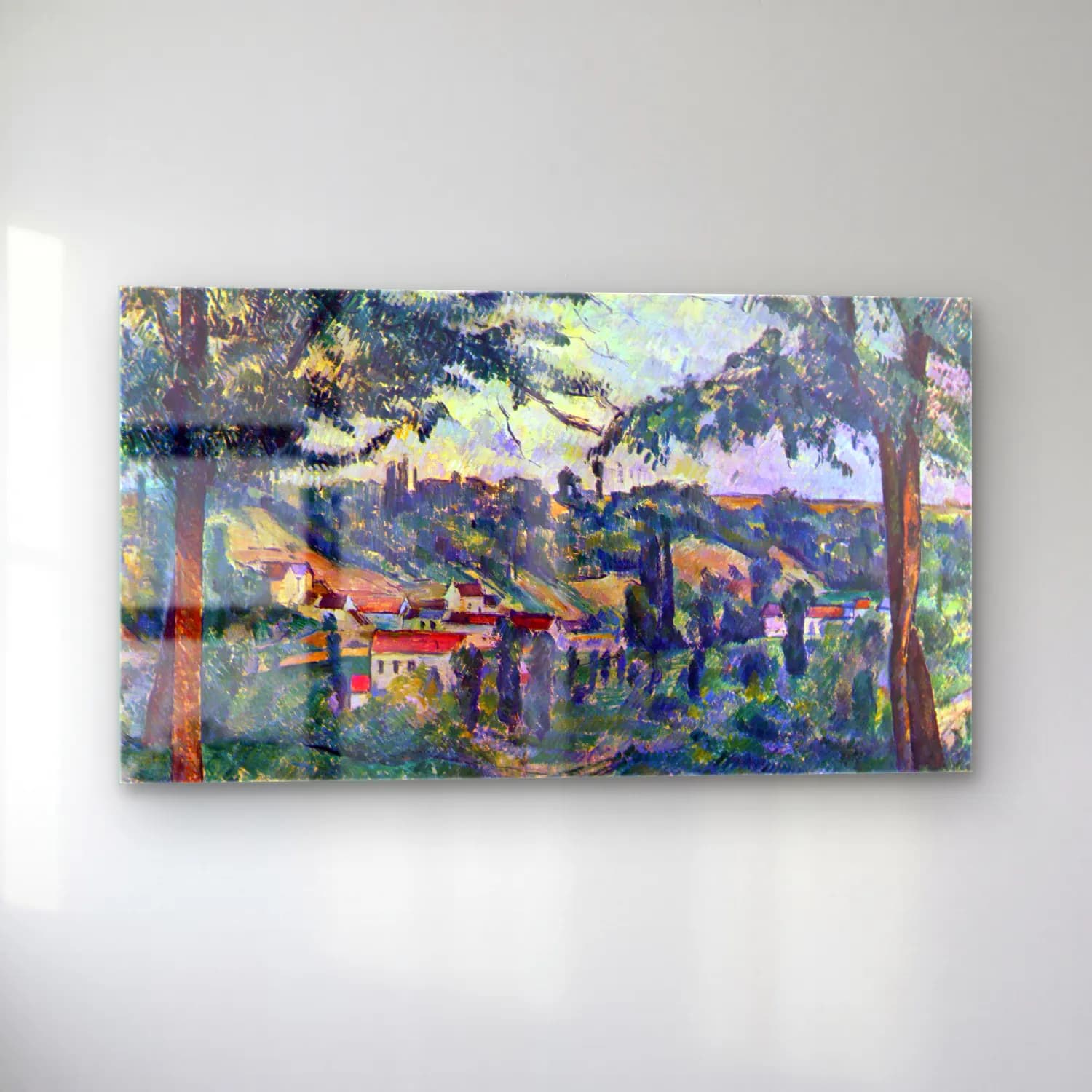 Paul Cézanne – Le Chateau Noir cam tablo — sol açıdan görünüm