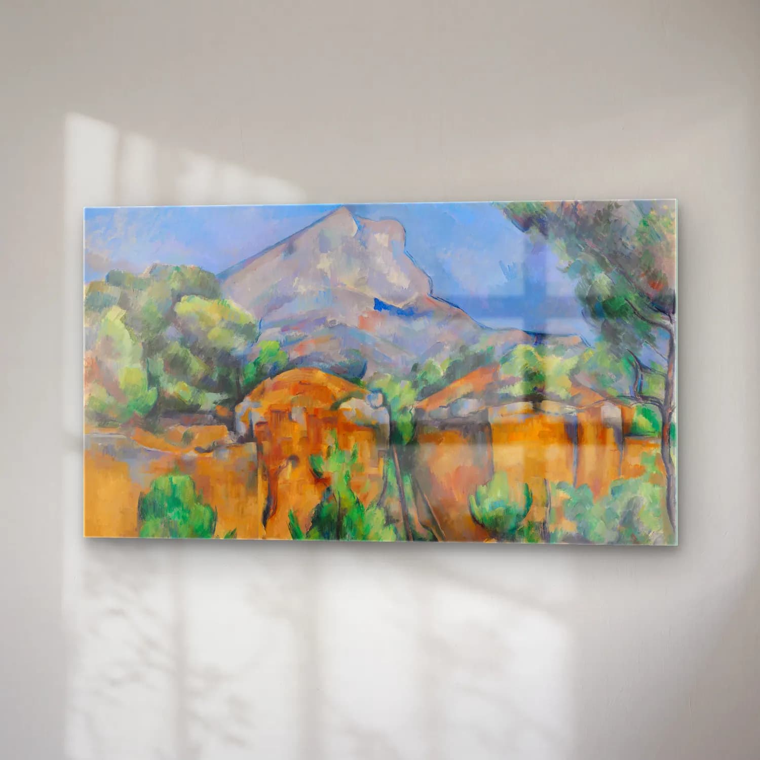 Paul Cézanne – Mont Sainte-Victoire Seen from the Bibémus Quarry cam tablo — sağ açıdan görünüm