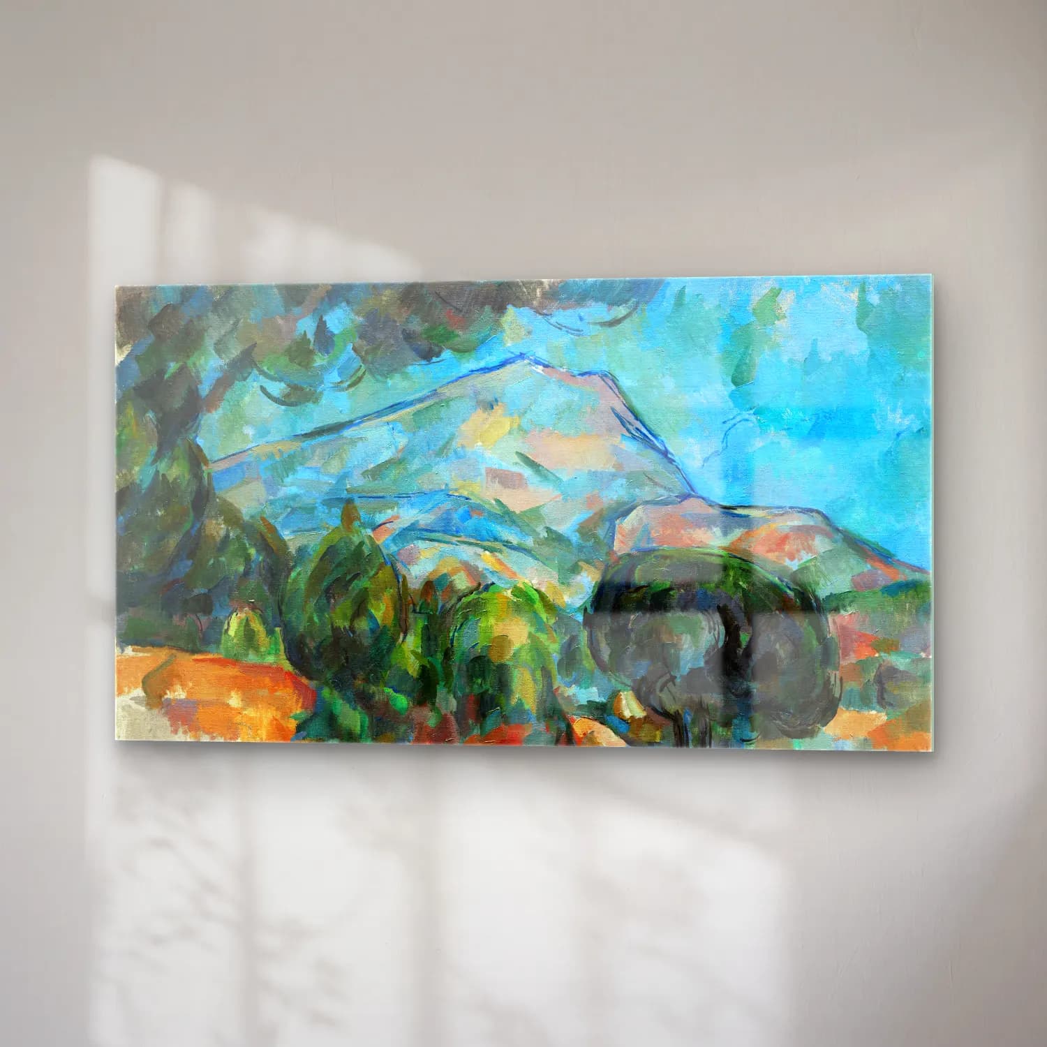 Paul Cézanne – Mount Sainte–Victoire cam tablo — sağ açıdan görünüm
