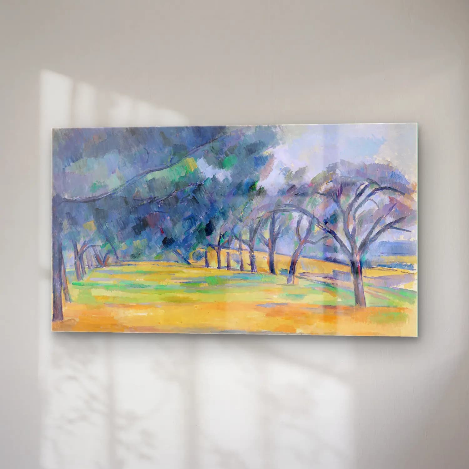 Paul Cézanne – The Allée at Marines cam tablo — sağ açıdan görünüm