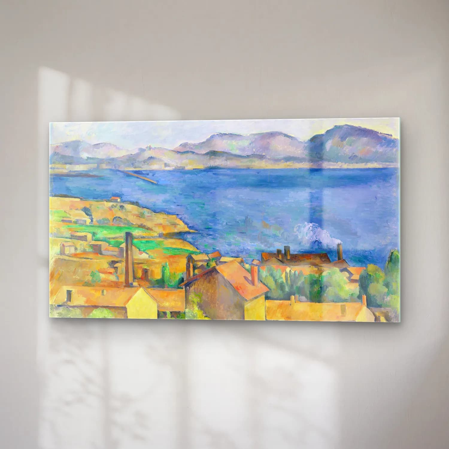 Paul Cézanne – The Bay of Marseille, Seen from L’Estaque cam tablo — sağ açıdan görünüm