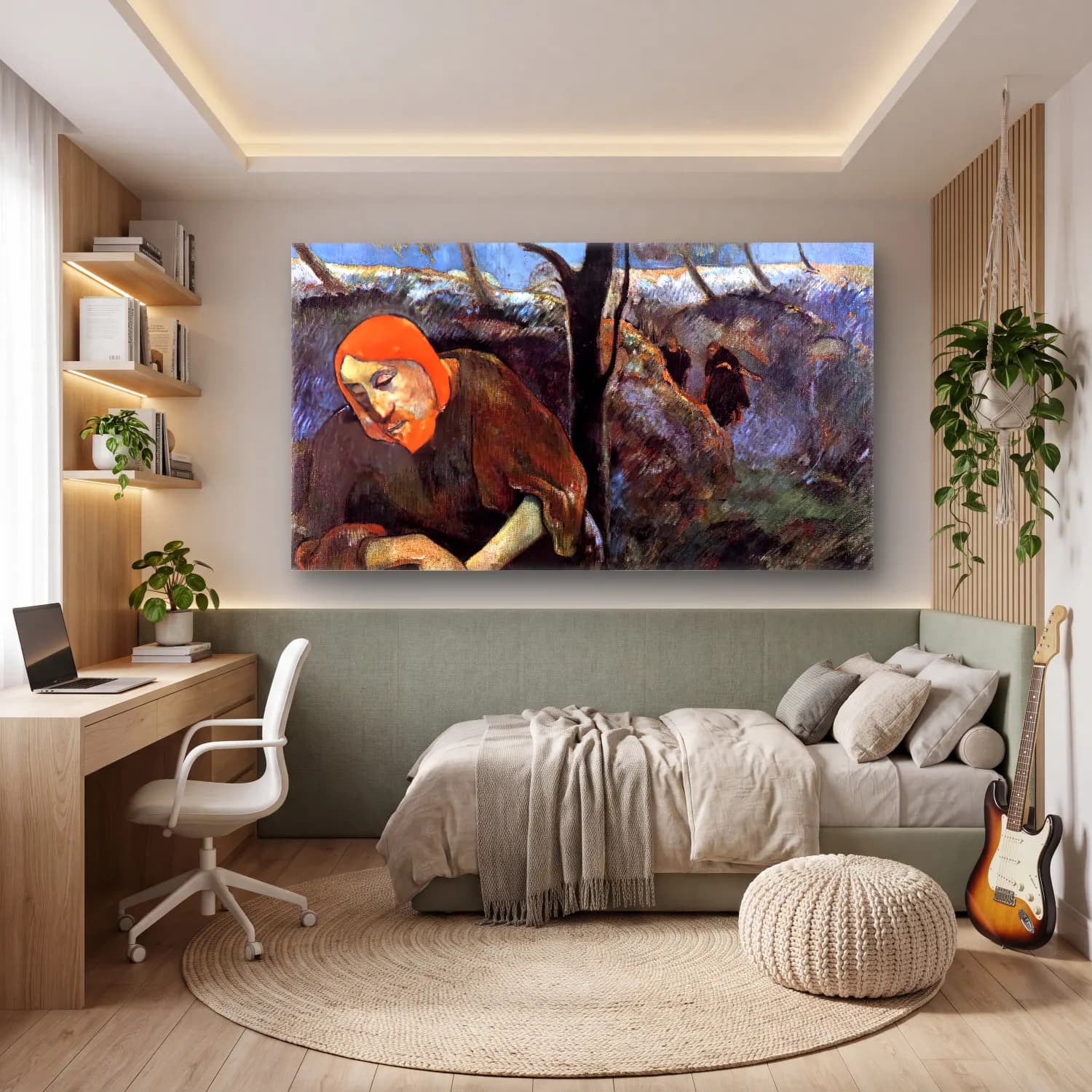 Paul Gauguin – Christ in the Garden of Olives cam tablo — genç odasında