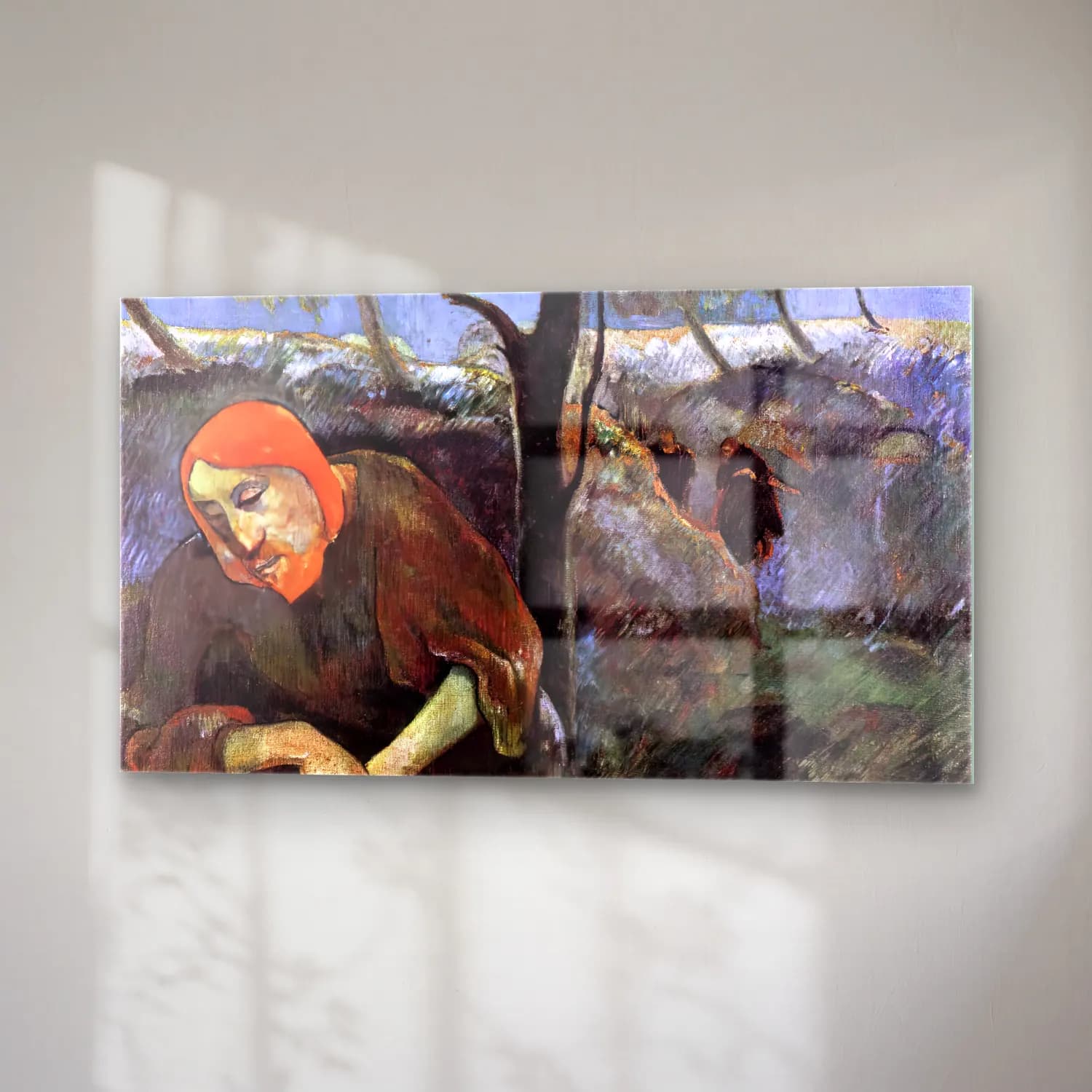 Paul Gauguin – Christ in the Garden of Olives cam tablo — sağ açıdan görünüm