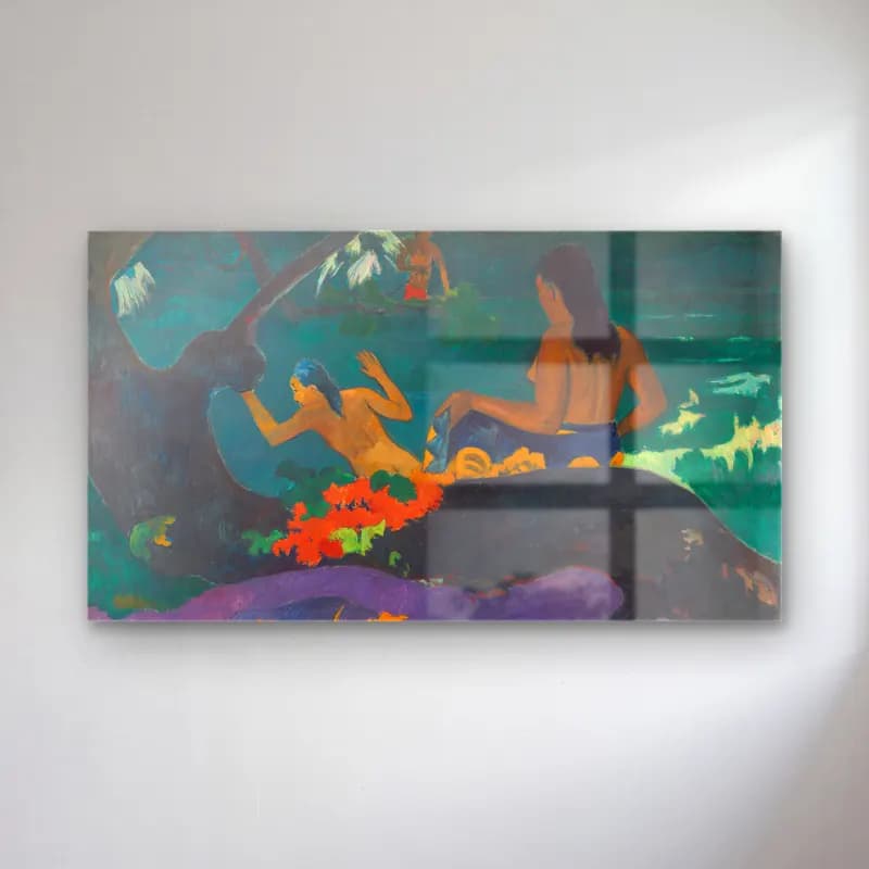 Paul Gauguin – Fatata te Miti (By the Sea) cam tablo — Paul Gauguin – Fatata te Miti (By the Sea) — empresyonist mitolojik sahne
