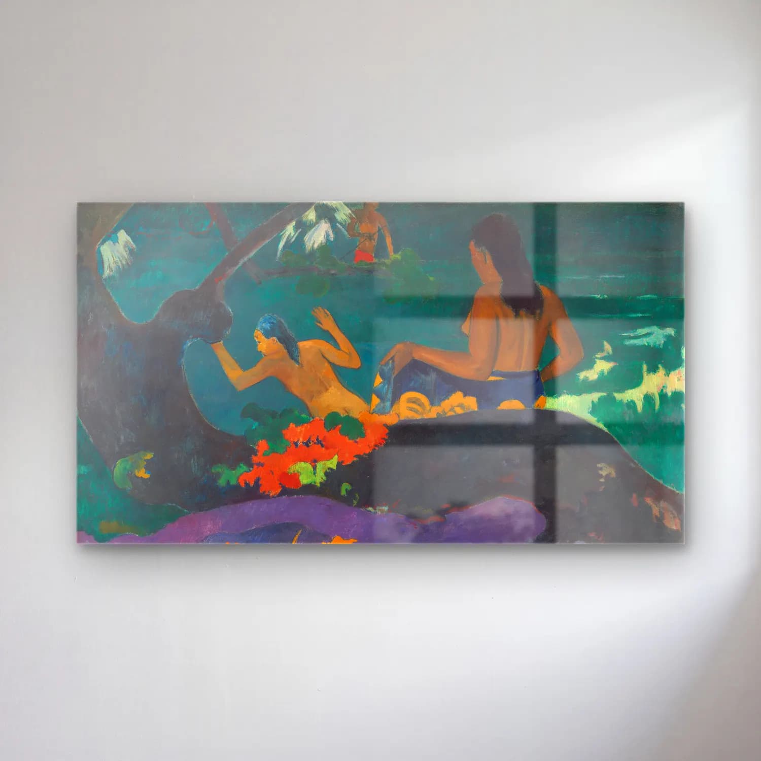 Paul Gauguin – Fatata te Miti (By the Sea) cam tablo — Paul Gauguin – Fatata te Miti (By the Sea) — empresyonist mitolojik sahne