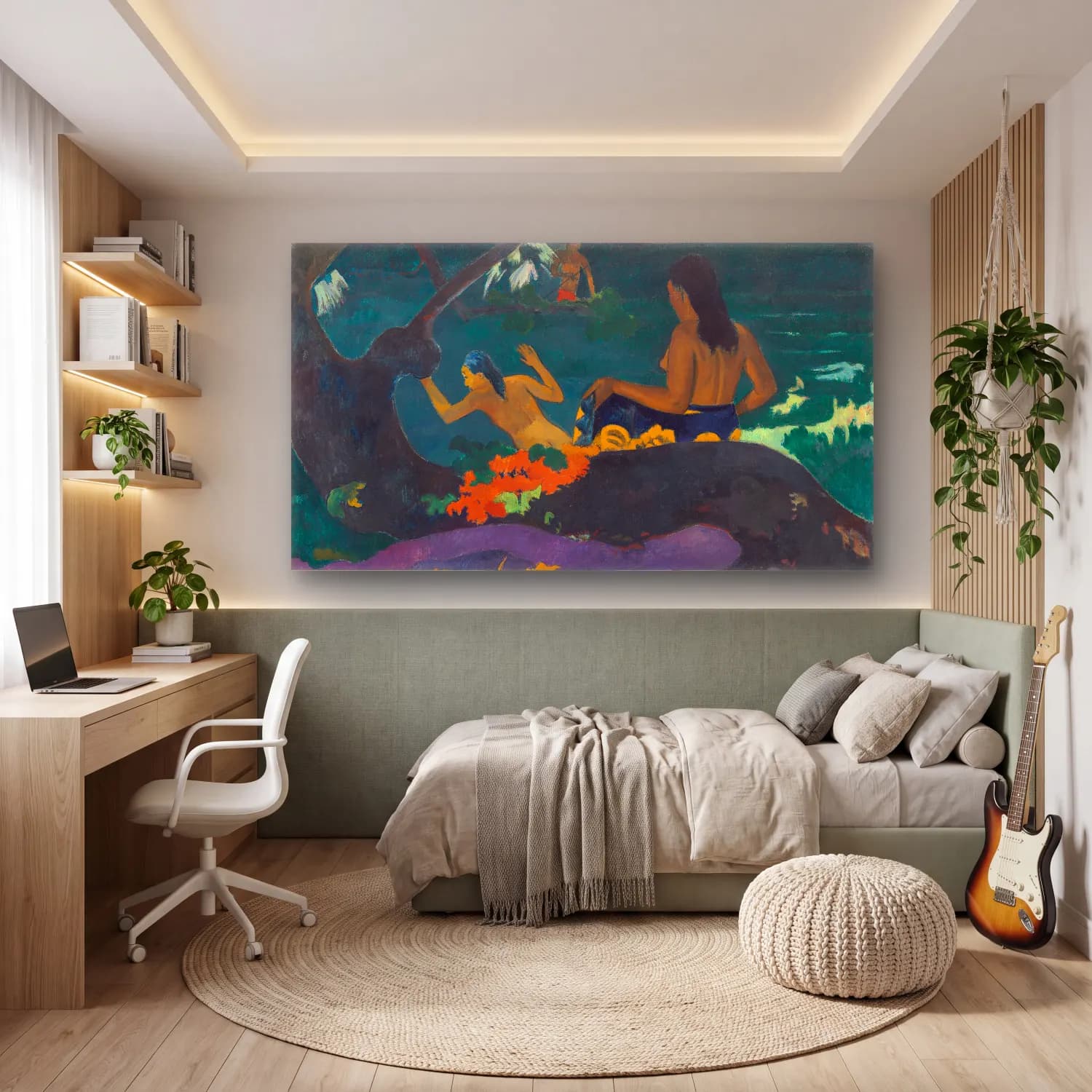 Paul Gauguin – Fatata te Miti (By the Sea) cam tablo — genç odasında
