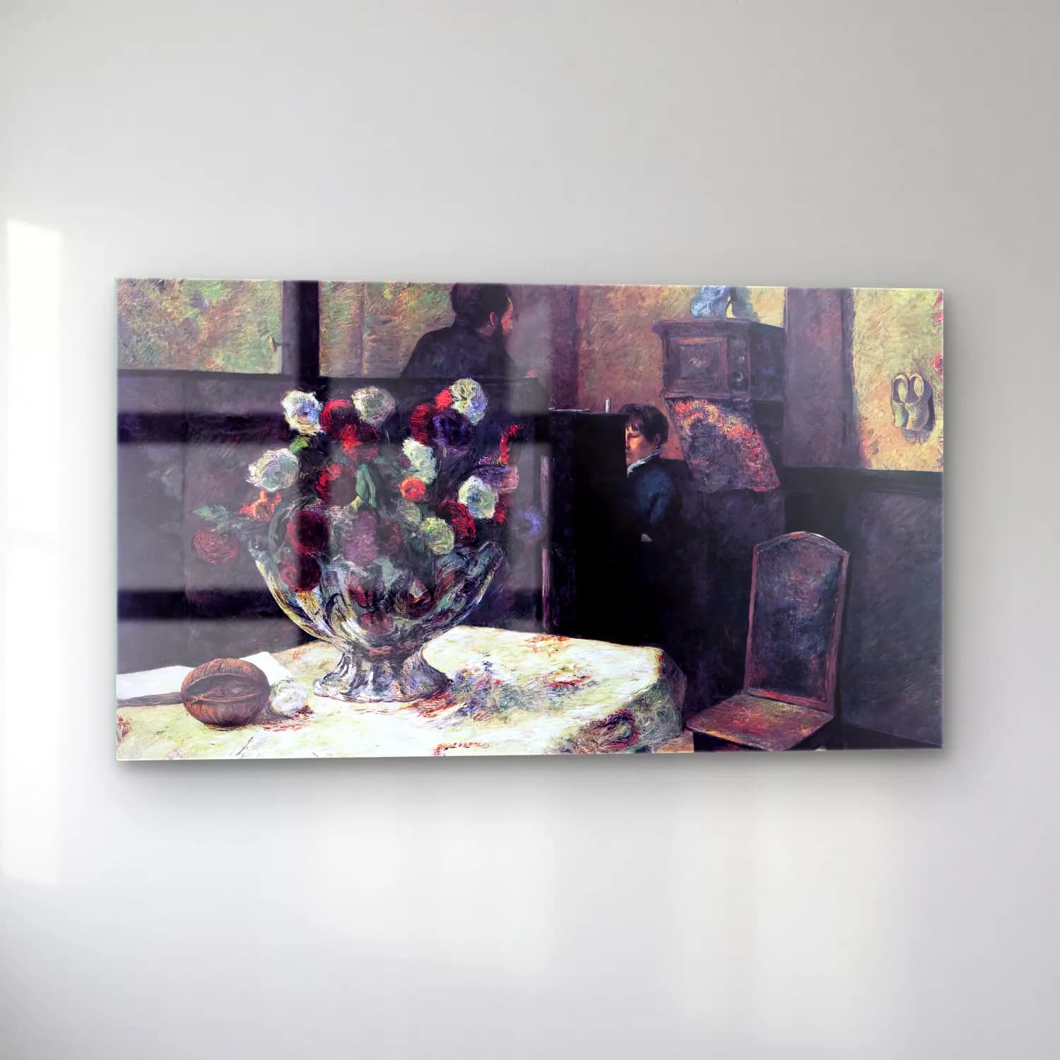 Paul Gauguin – Interior of the Artist s Home, Rue Carcel cam tablo — sol açıdan görünüm