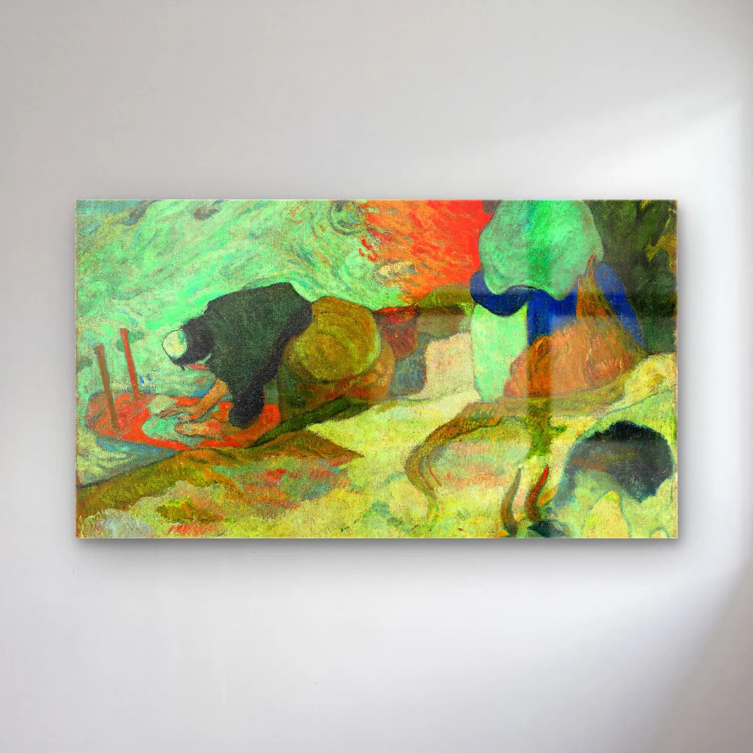 Paul Gauguin – Laveuses à Arles (Washerwomen in Arles) cam tablo — Paul Gauguin – Laveuses à Arles (Washerwomen in Arles) — empresyonist dansçılar