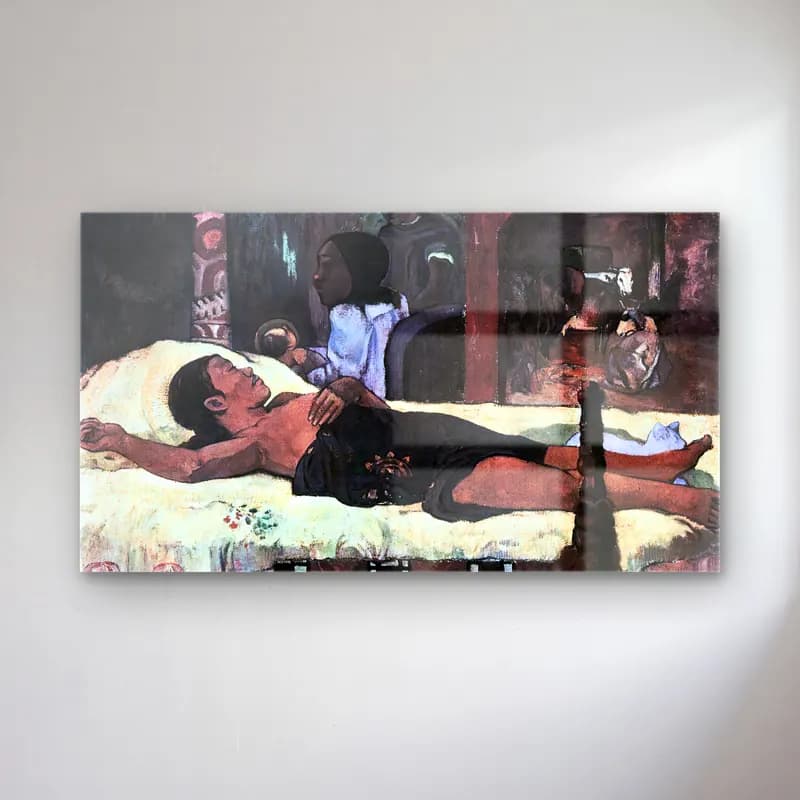 Paul Gauguin – Nativity (Te Tamari No Atua) cam tablo — Paul Gauguin – Nativity (Te Tamari No Atua) — empresyonist dini sahne