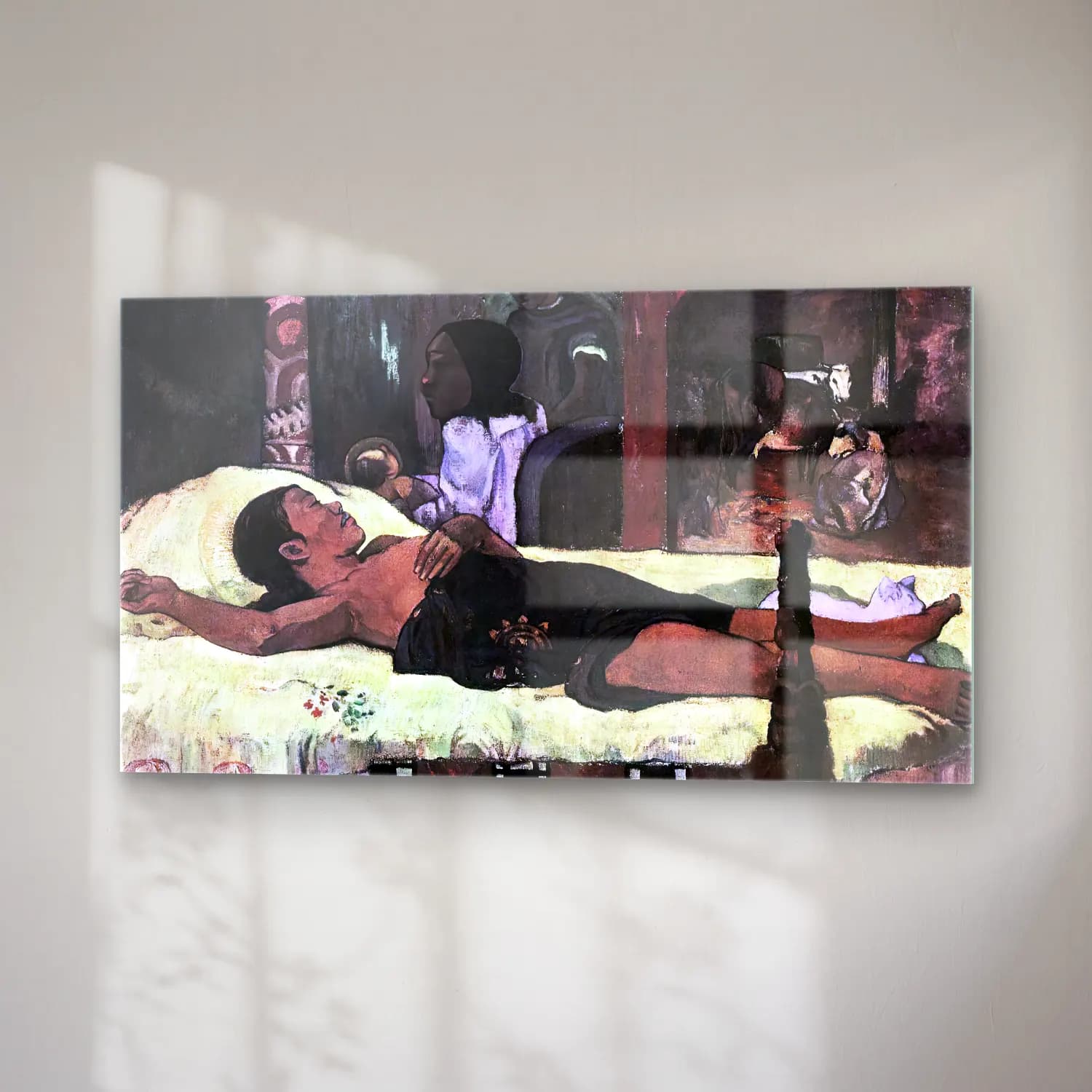 Paul Gauguin – Nativity (Te Tamari No Atua) cam tablo — sağ açıdan görünüm