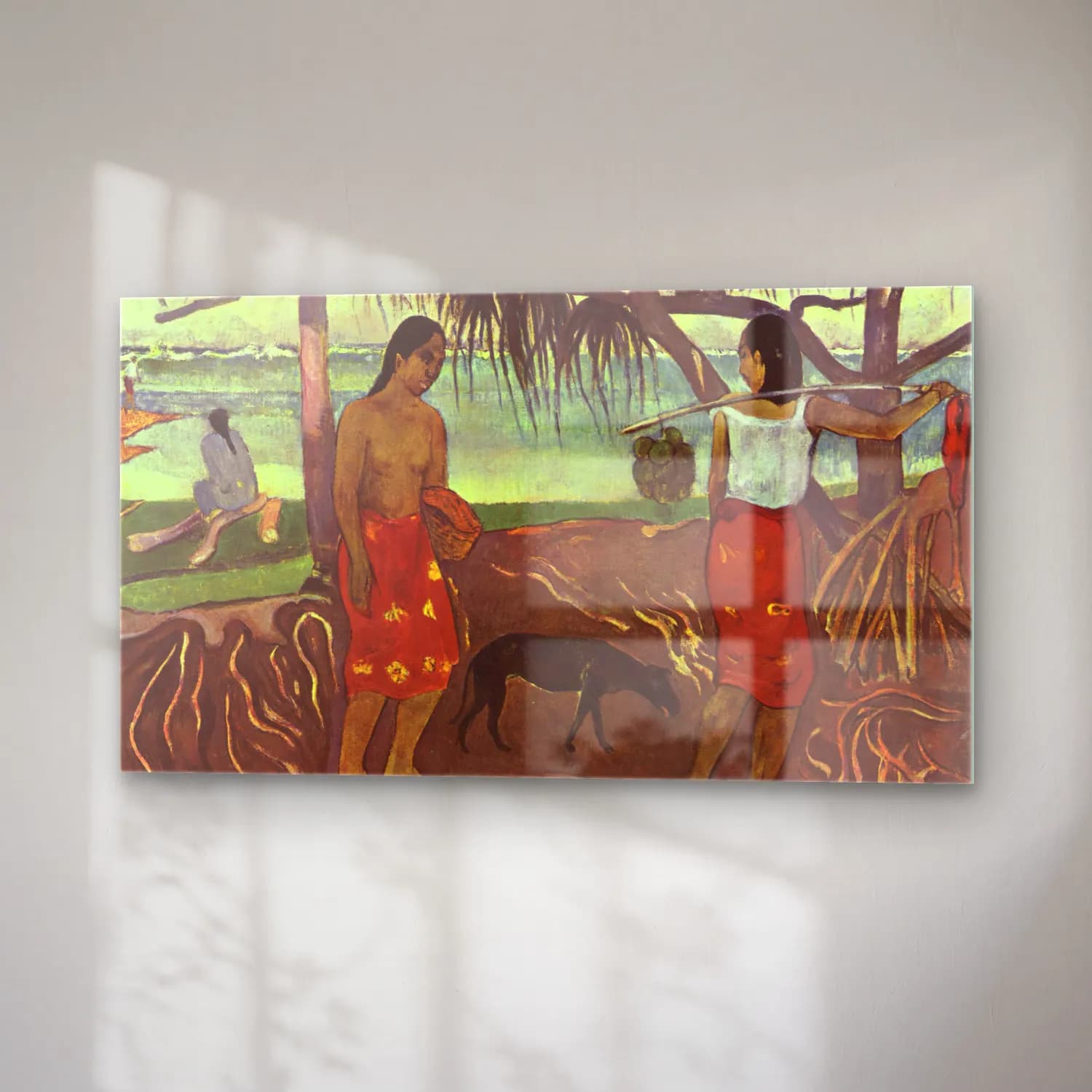 Paul Gauguin – Raro Te Ouiri cam tablo — sağ açıdan görünüm
