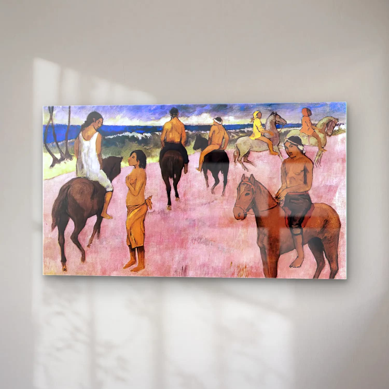 Paul Gauguin – Riders on the Beach cam tablo — sağ açıdan görünüm