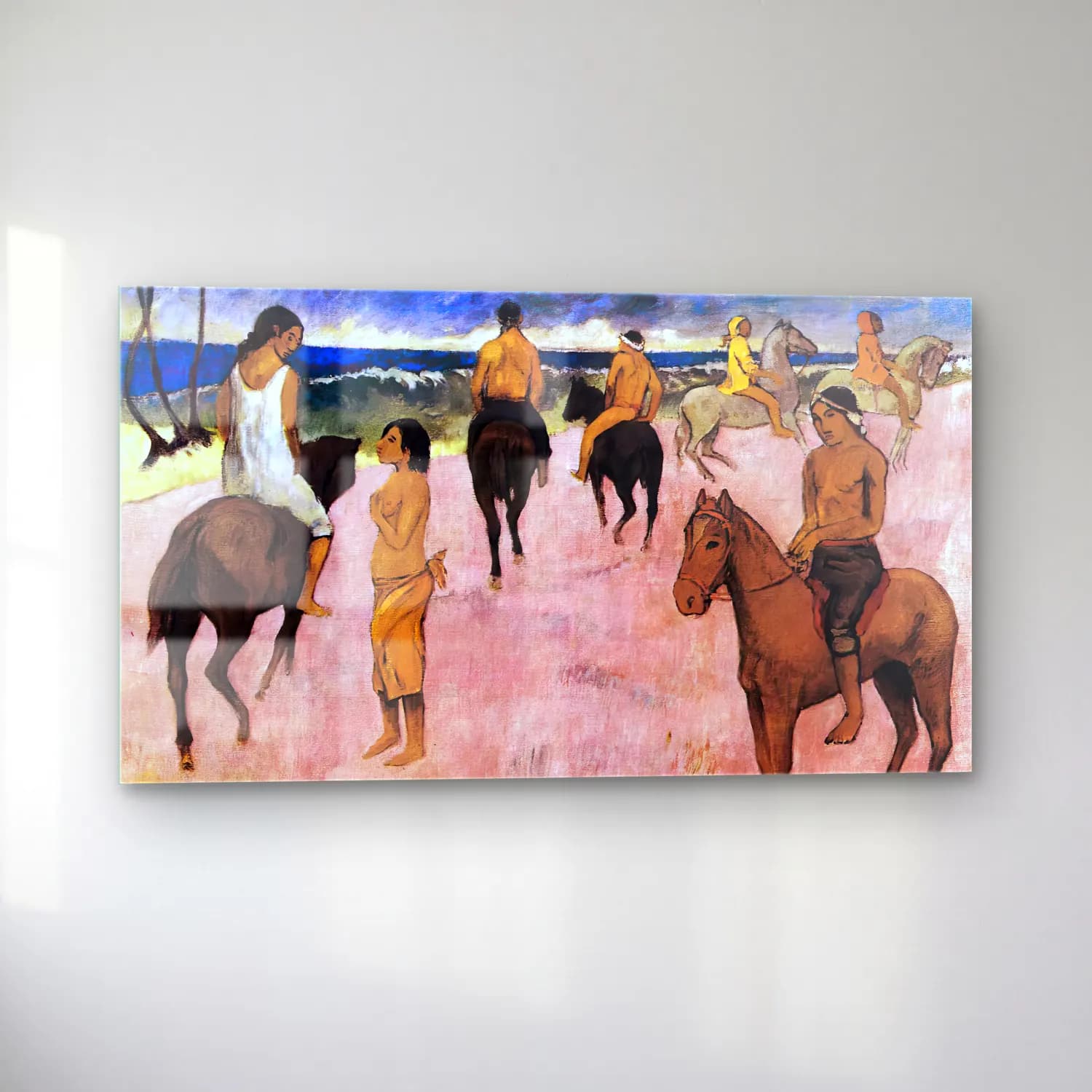 Paul Gauguin – Riders on the Beach cam tablo — sol açıdan görünüm