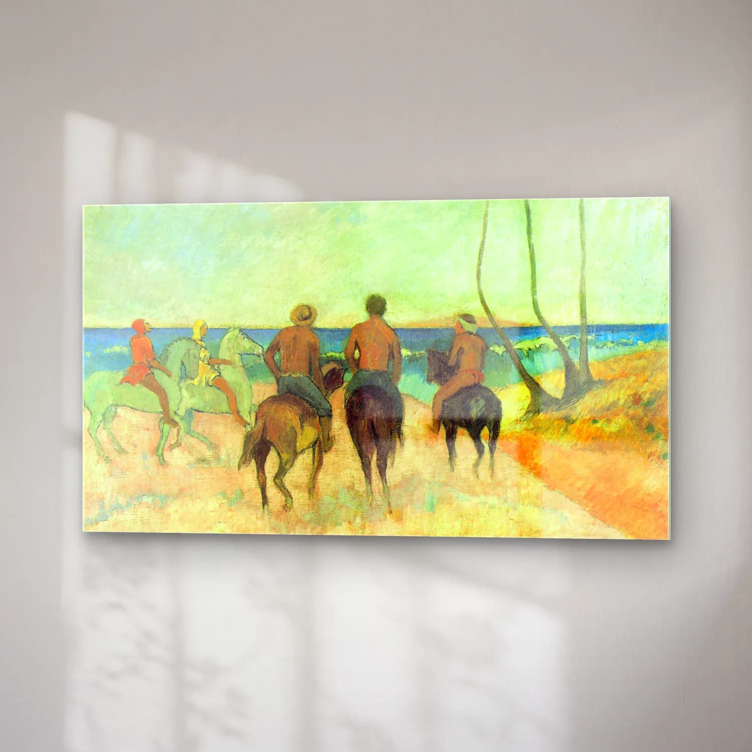 Paul Gauguin – Riding on the Beach #2 cam tablo — sağ açıdan görünüm