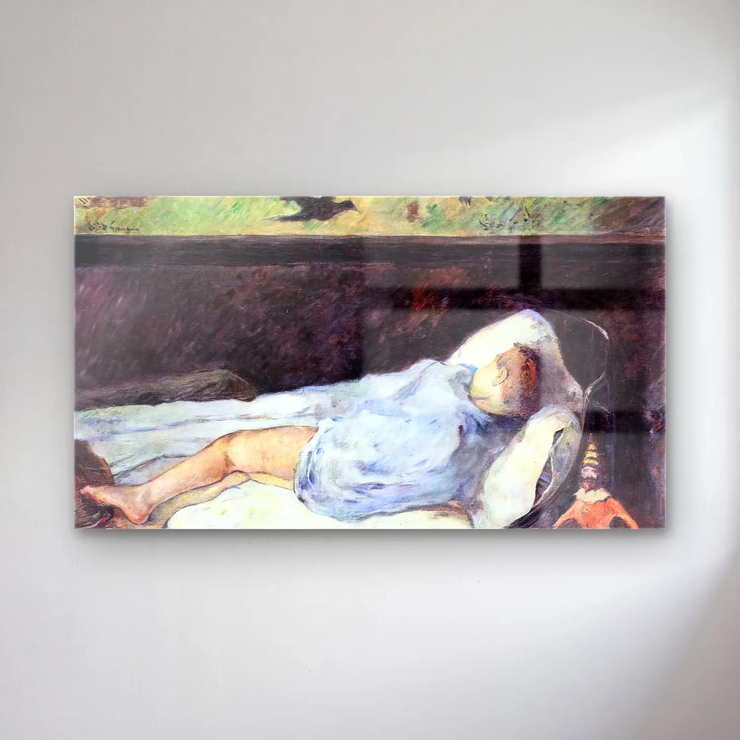 Paul Gauguin – Sleeping Boy (Émile Gauguin) cam tablo — Paul Gauguin – Sleeping Boy (Émile Gauguin) — empresyonist anne ve çocuk
