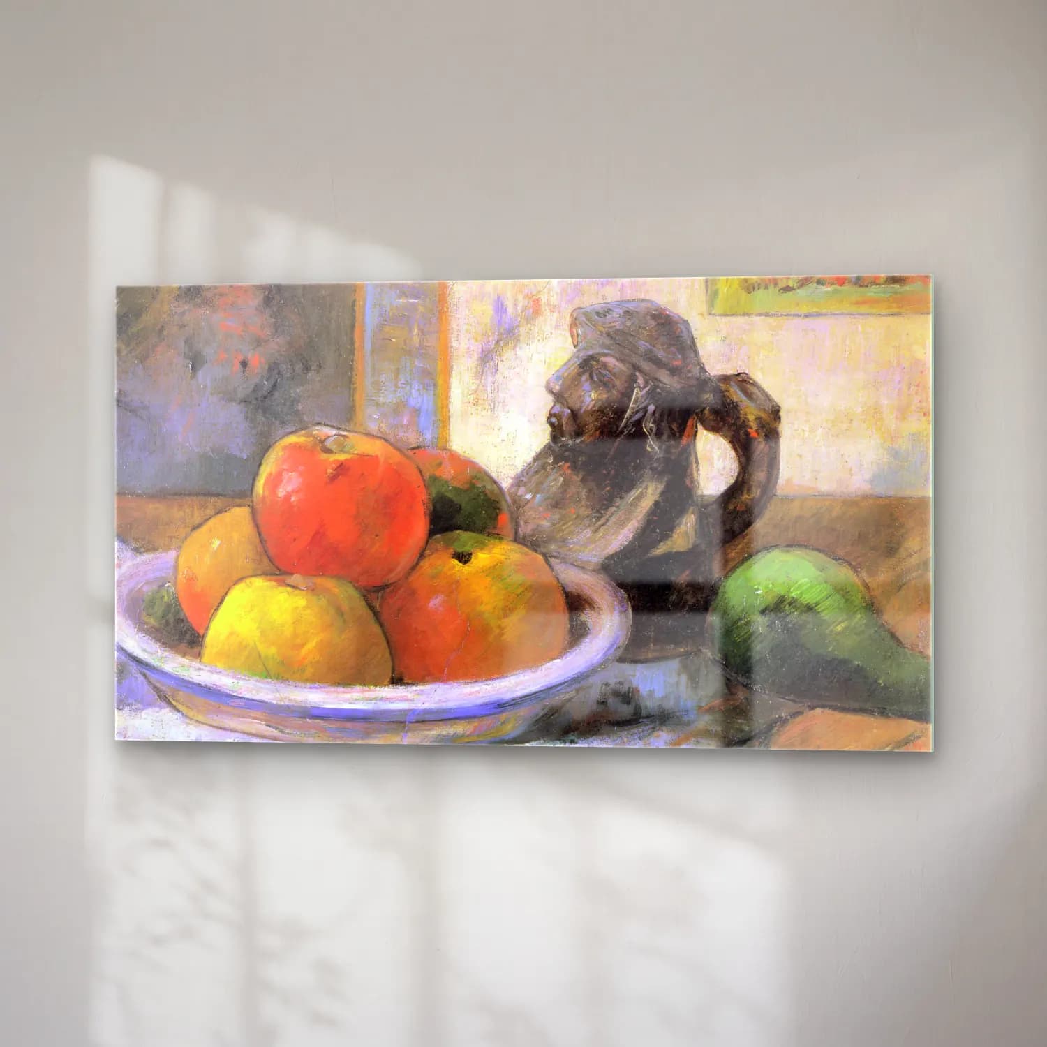 Paul Gauguin – Still Life with Apples, Pears and Krag cam tablo — sağ açıdan görünüm